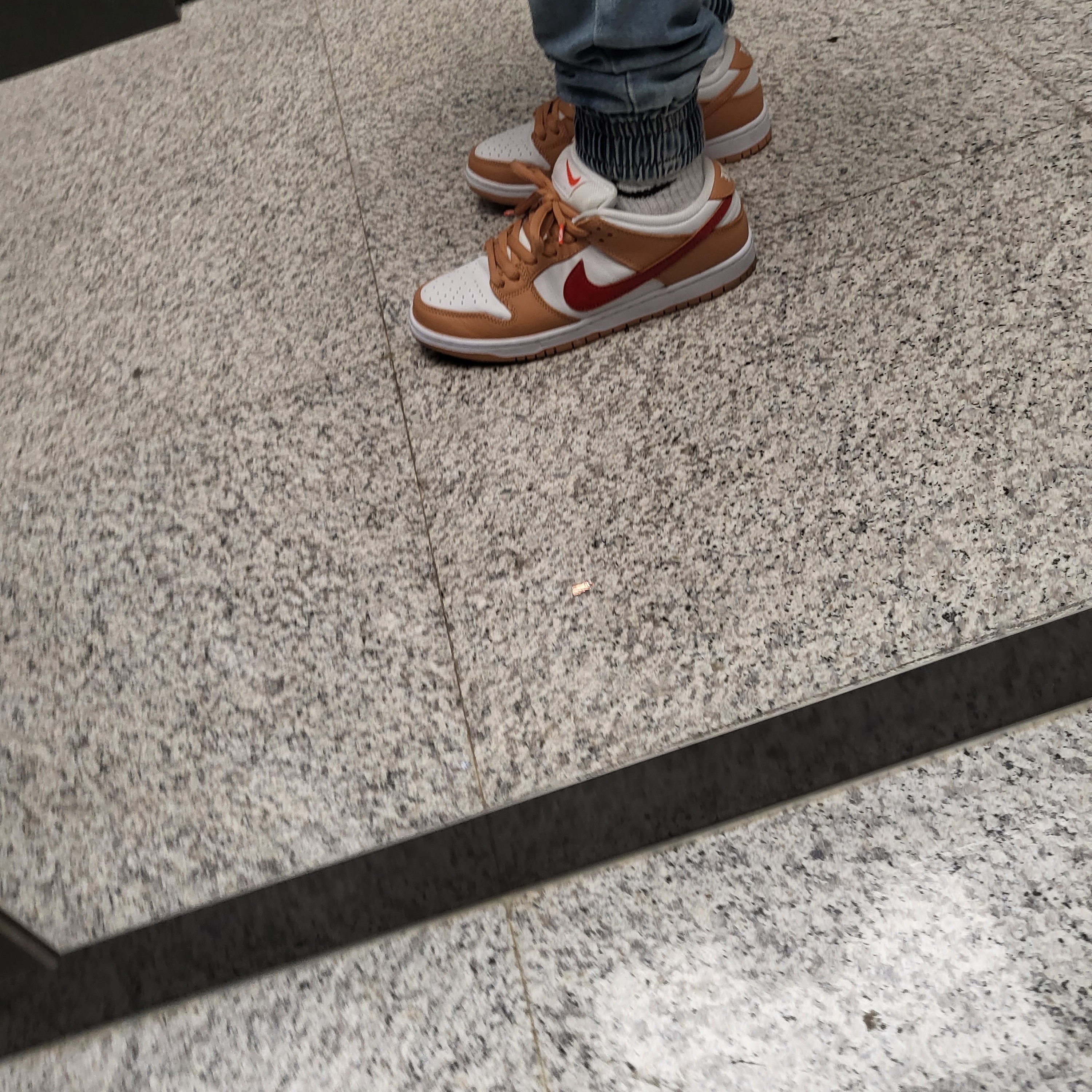 Nike SB Dunk Low Pro Light Cognac 착용 스타일 - 2