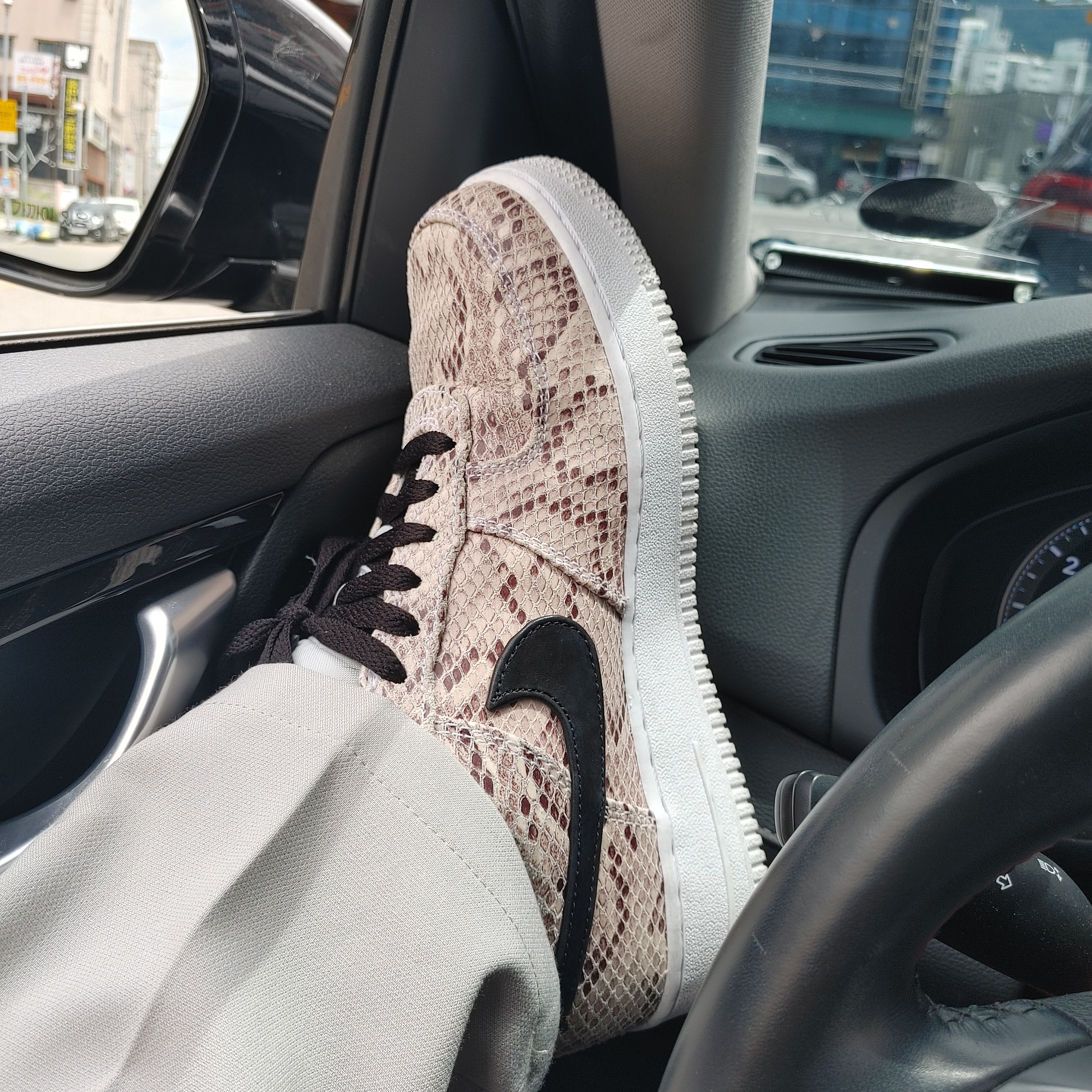 Nike Air Force 1 Low Snakeskin 2019 착용 스타일