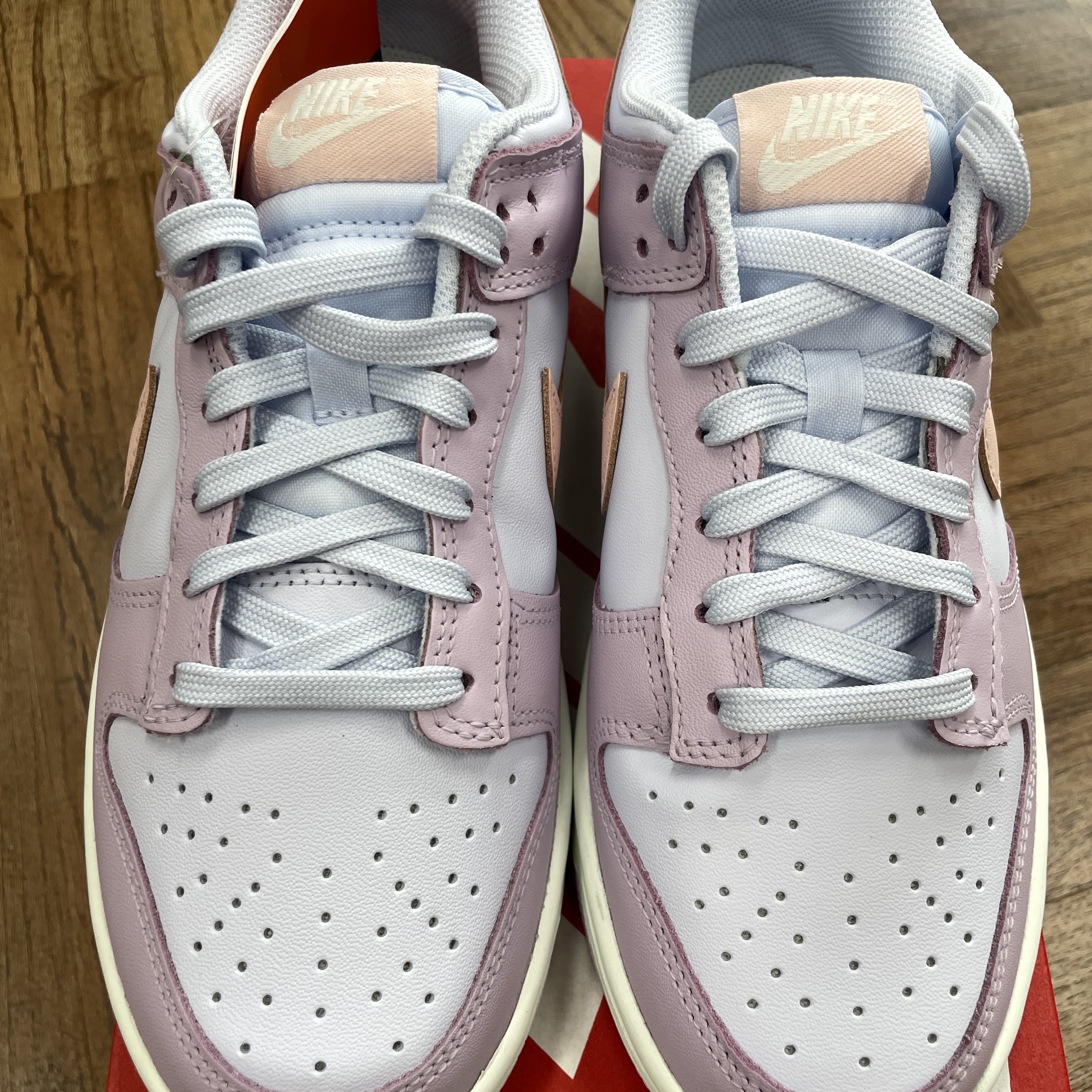(W) Nike Dunk Low Atmosphere Pink 착용 스타일 - 2