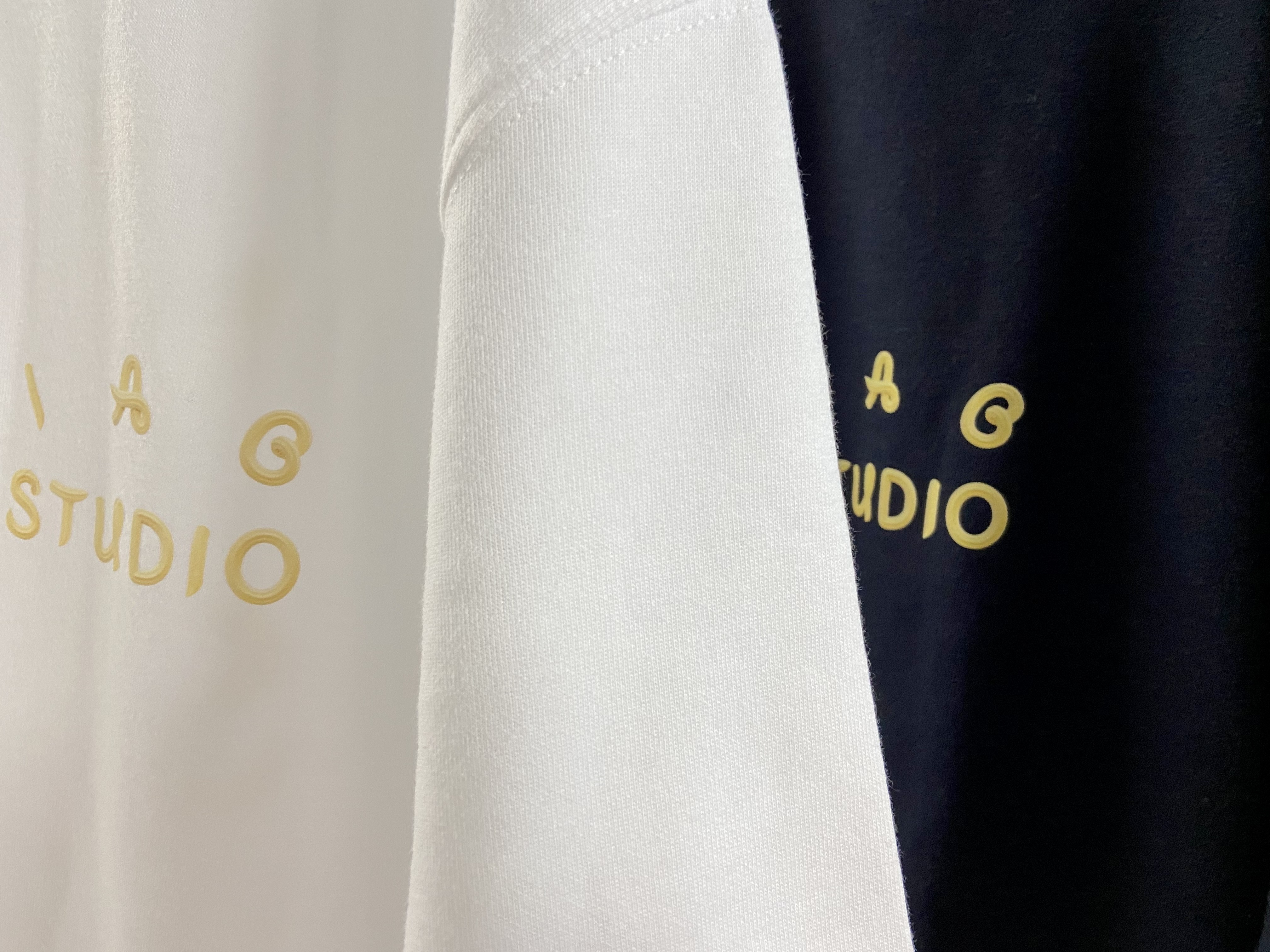 IAB Studio x Ottogi Mayonnaise 50th Anniversary T-Shirt Navy, IAB Studio x Ottogi Mayonnaise 50th Anniversary T-Shirt White 착용 스타일