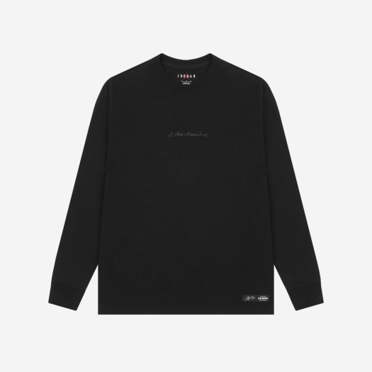 조던 x 아 마 마니에르 롱슬리브 티셔츠 블랙 - 아시아