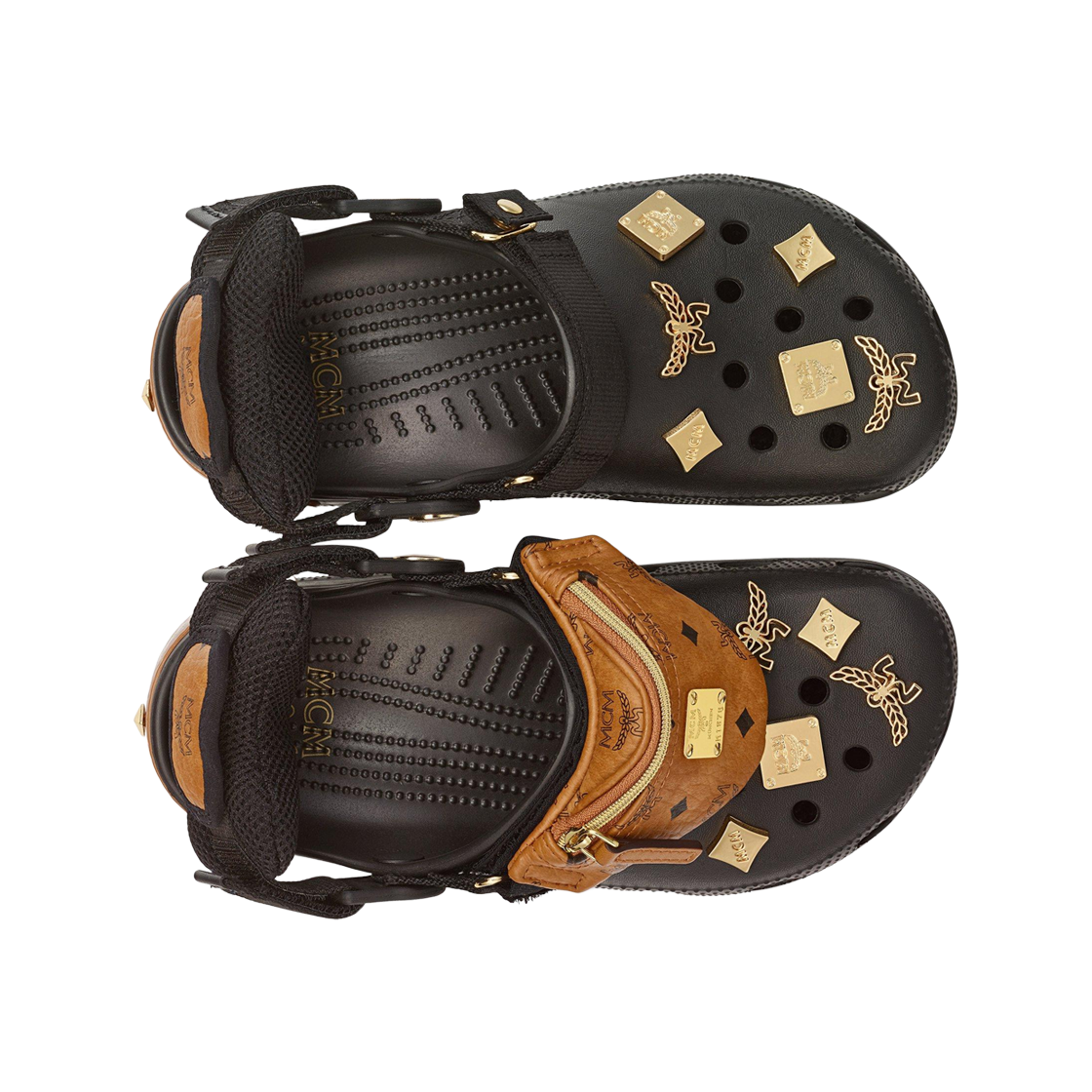 크록스 x MCM 벨트백 브레이슬릿 클로그 블랙(Crocs x MCM Belt Bag Bracelet Clog Black) - 2