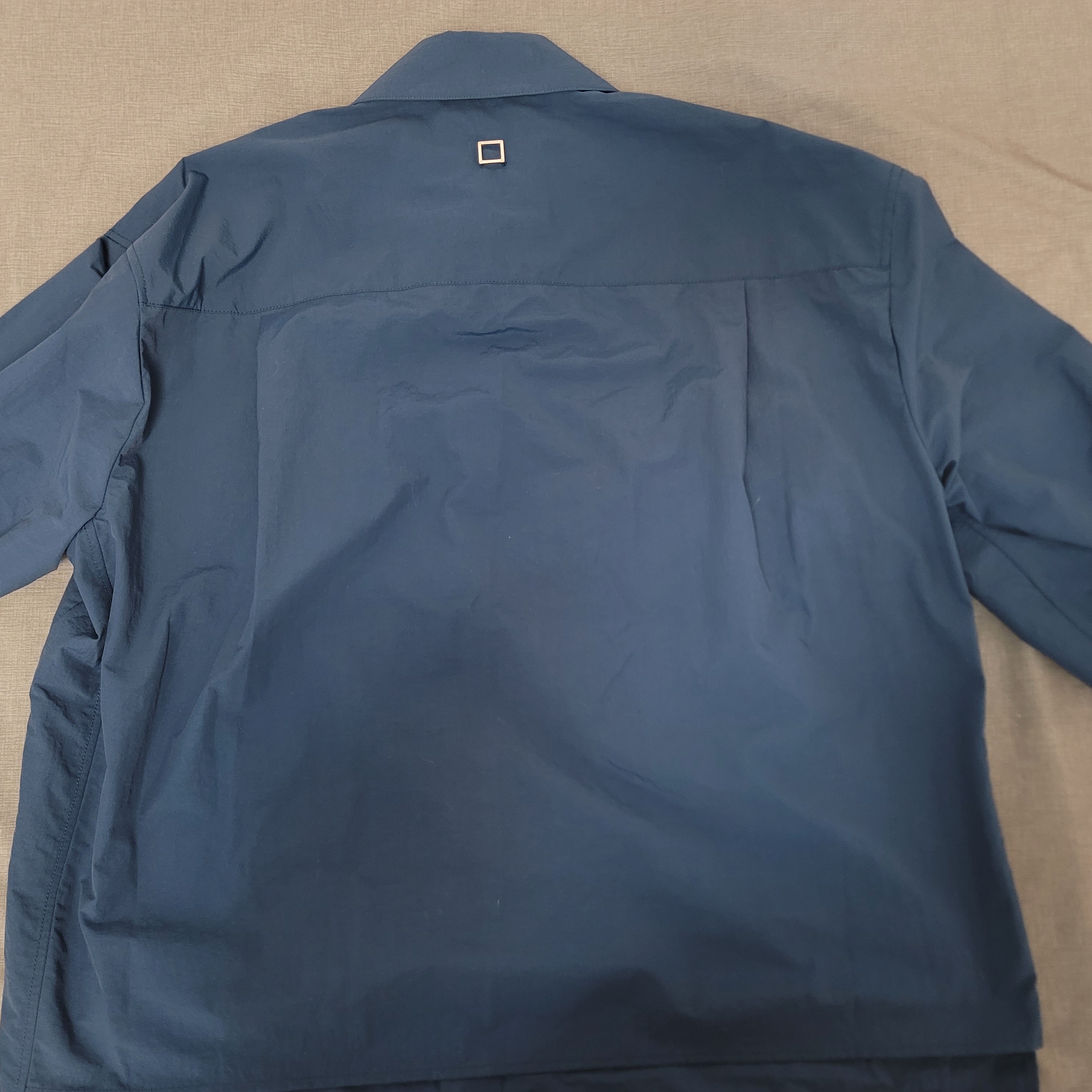 Wooyoungmi Nylon Shirt Blue - 22SS 착용 스타일 - 2
