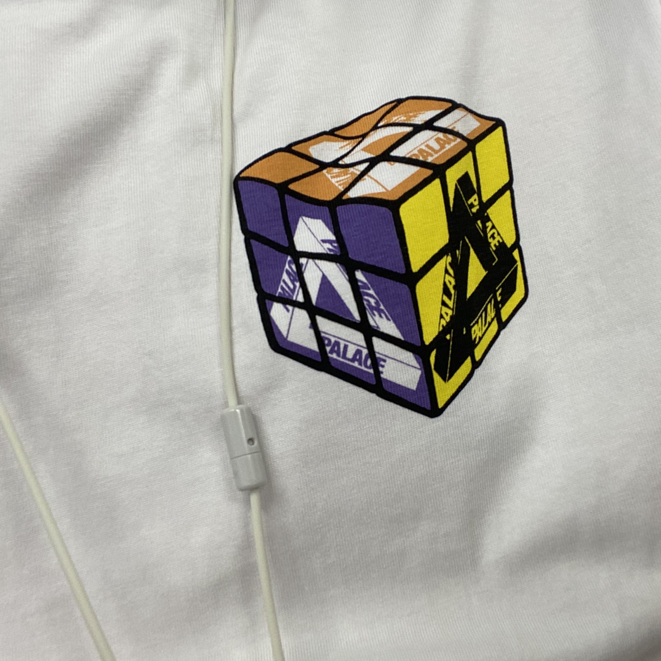 Palace Don't Be Square T-Shirt White - 22SS 착용 스타일