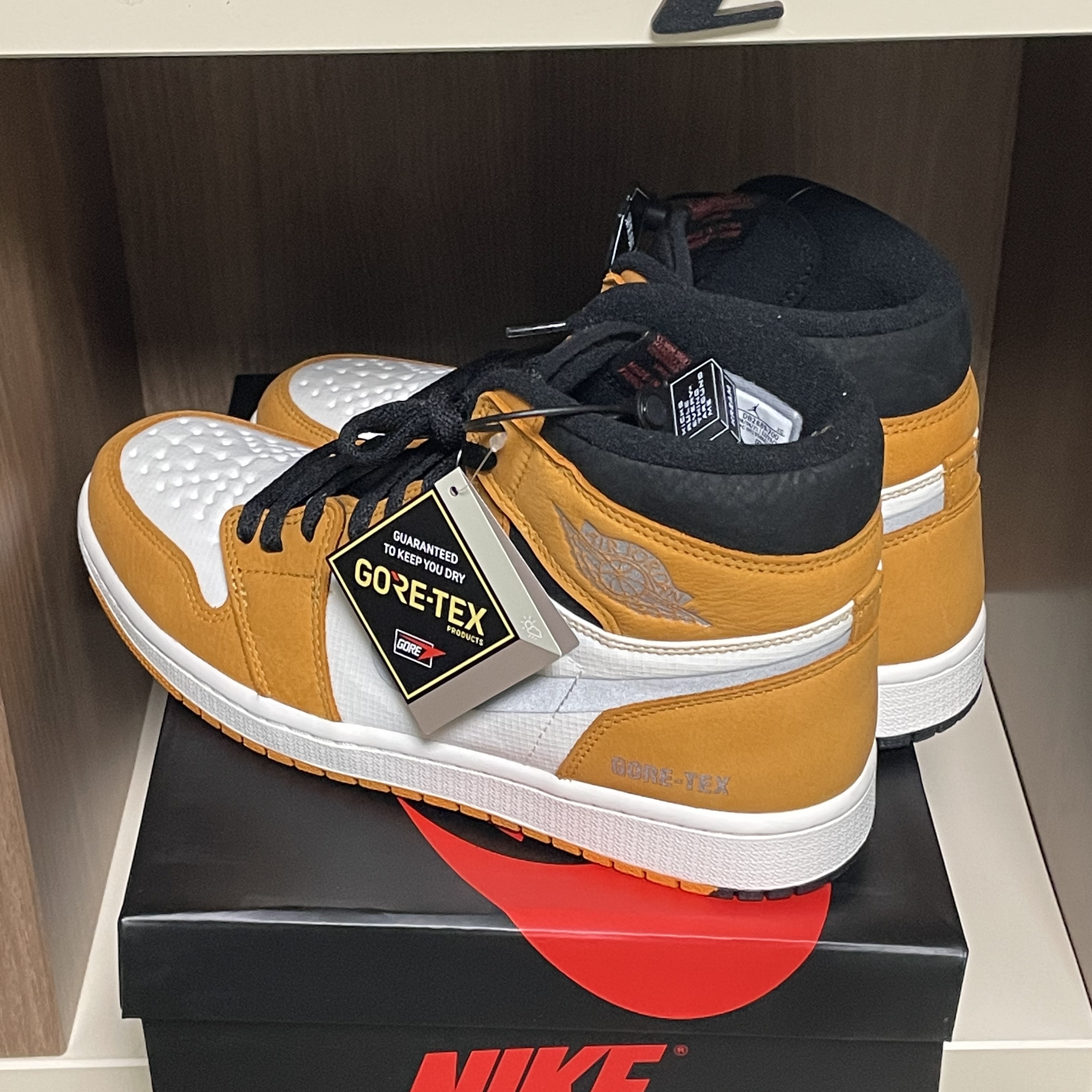 Jordan 1 Element Gore-Tex Light Curry 착용 스타일 - 1