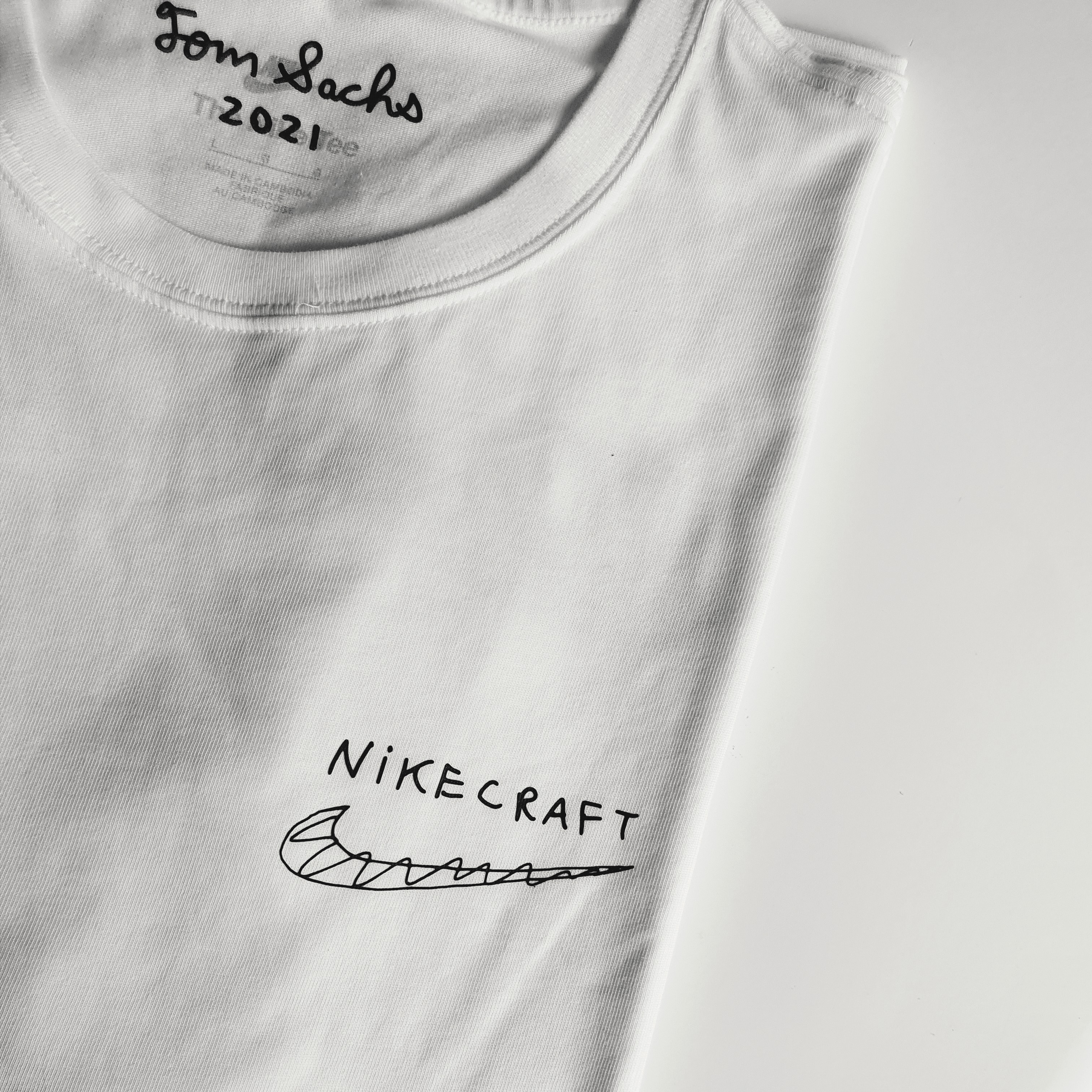 Nike x Tom Sachs Nikecraft Studio T-Shirt White 착용 스타일