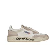 (W) Autry Medalist Low Leather Suede Sneakers White