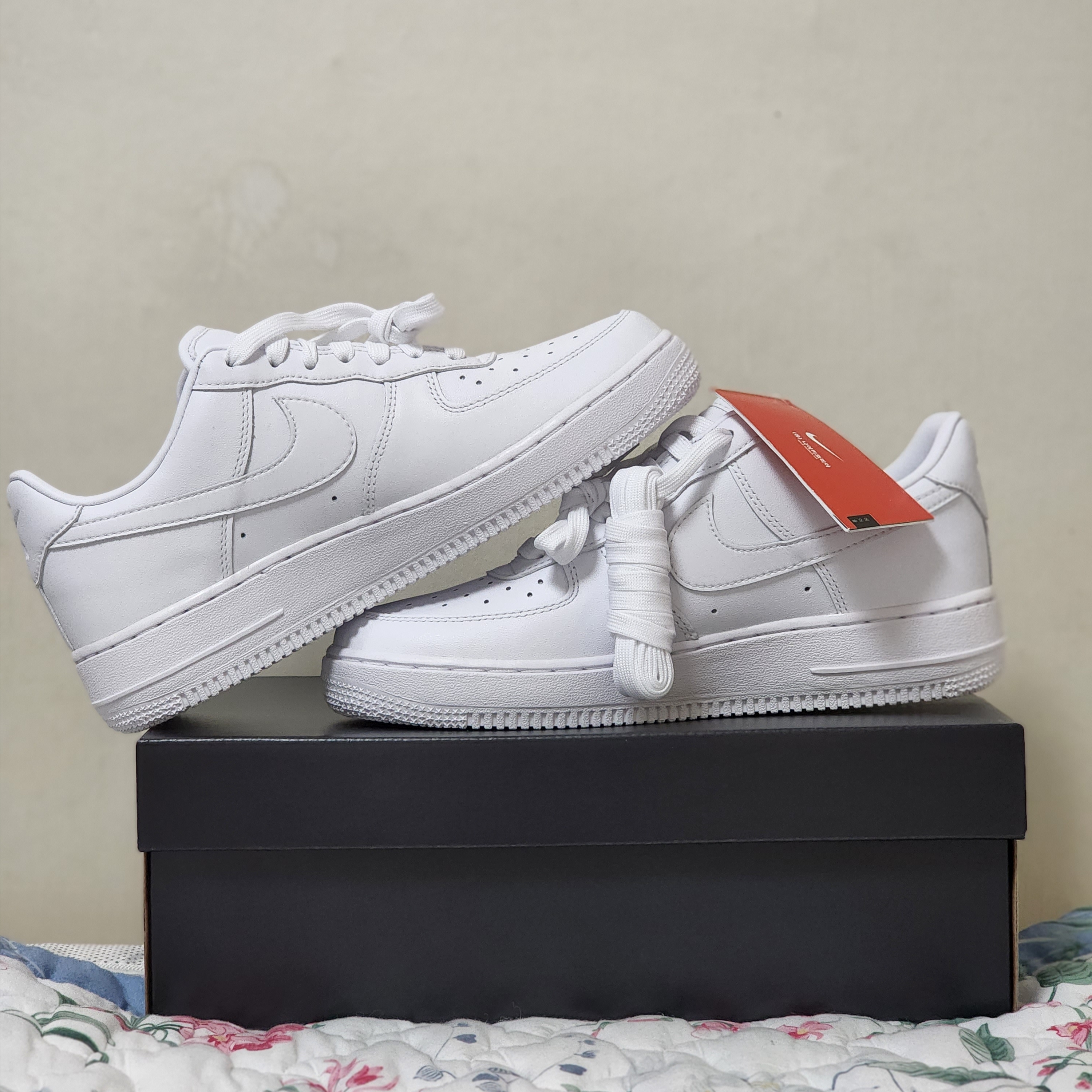 Nike Air Force 1 '07 Fresh White 착용 스타일 - 1