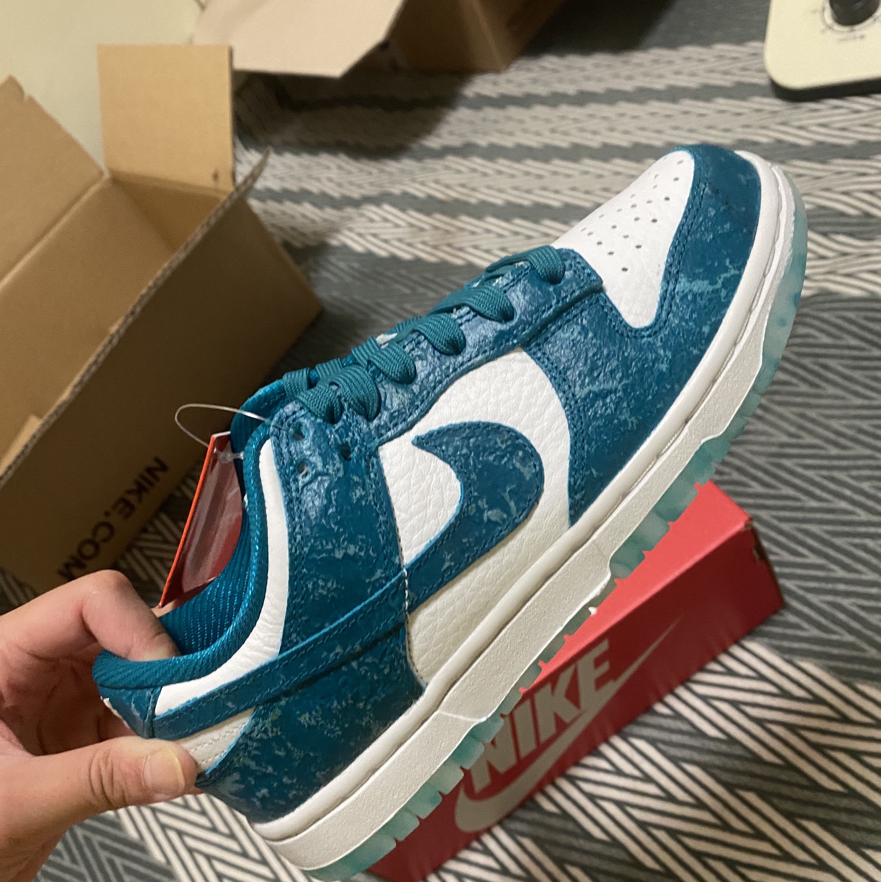 (W) Nike Dunk Low Ocean 착용 스타일 - 1