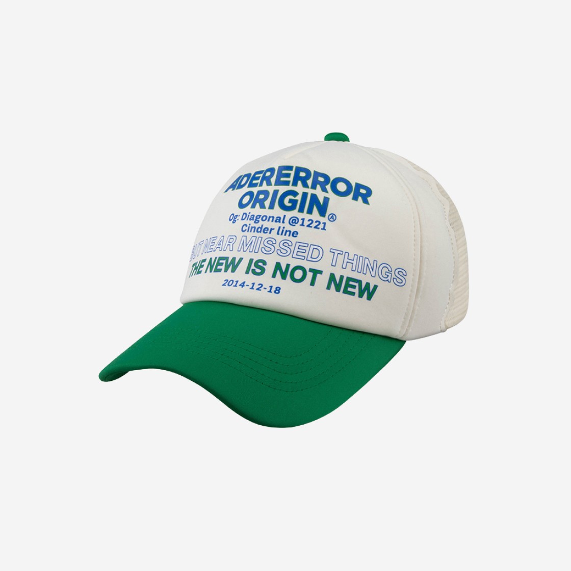 Ader Error Og; Diagonal @1221 Cap Green 상세 이미지 1