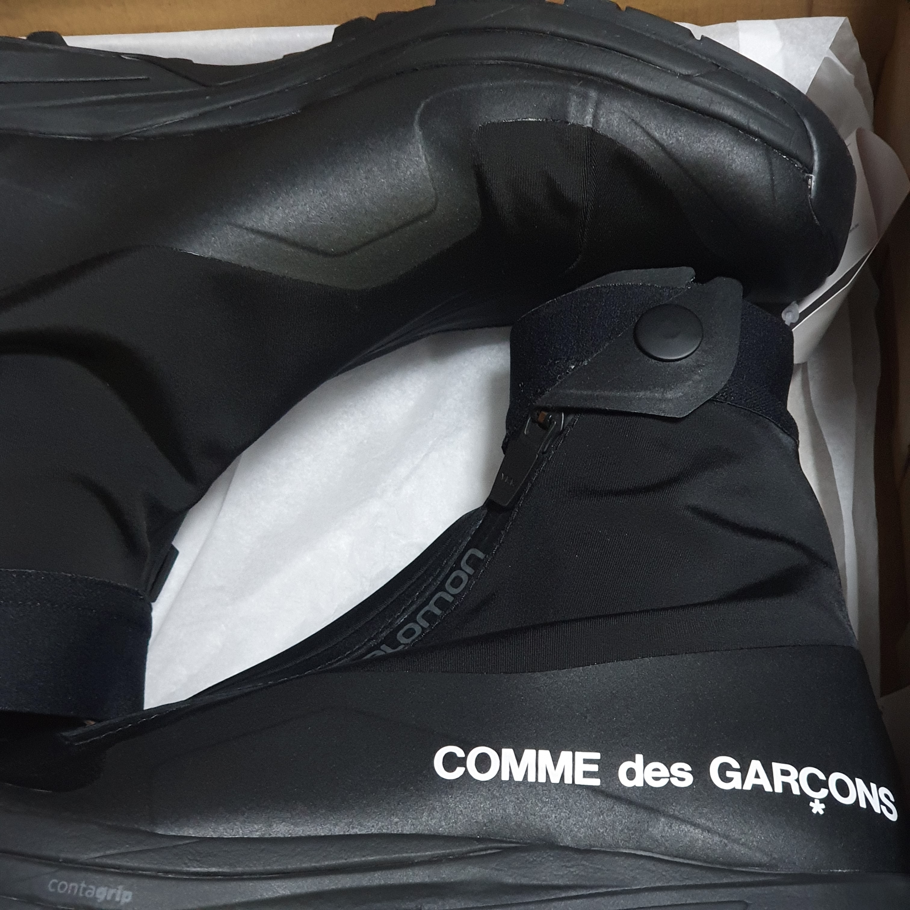 Salomon x Comme des Garcons XA-Alpine 2 Black 착용 스타일