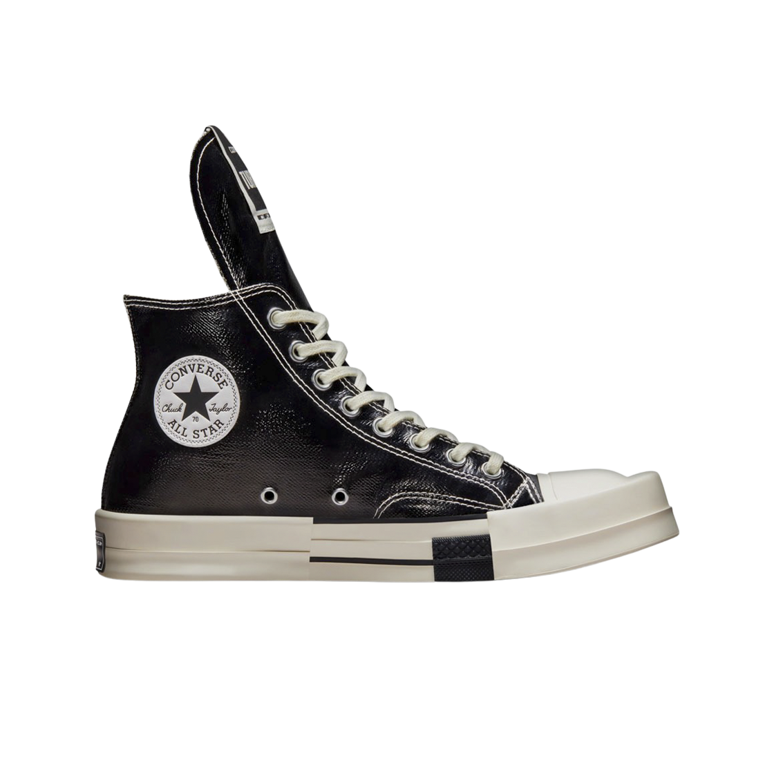 컨버스 x 다크쉐도우 터보다크 척 70 하이 블랙 래커드 데님(Converse x Drkshdw Turbodrk Chuck 70 Hi Black Lacquered Denim)