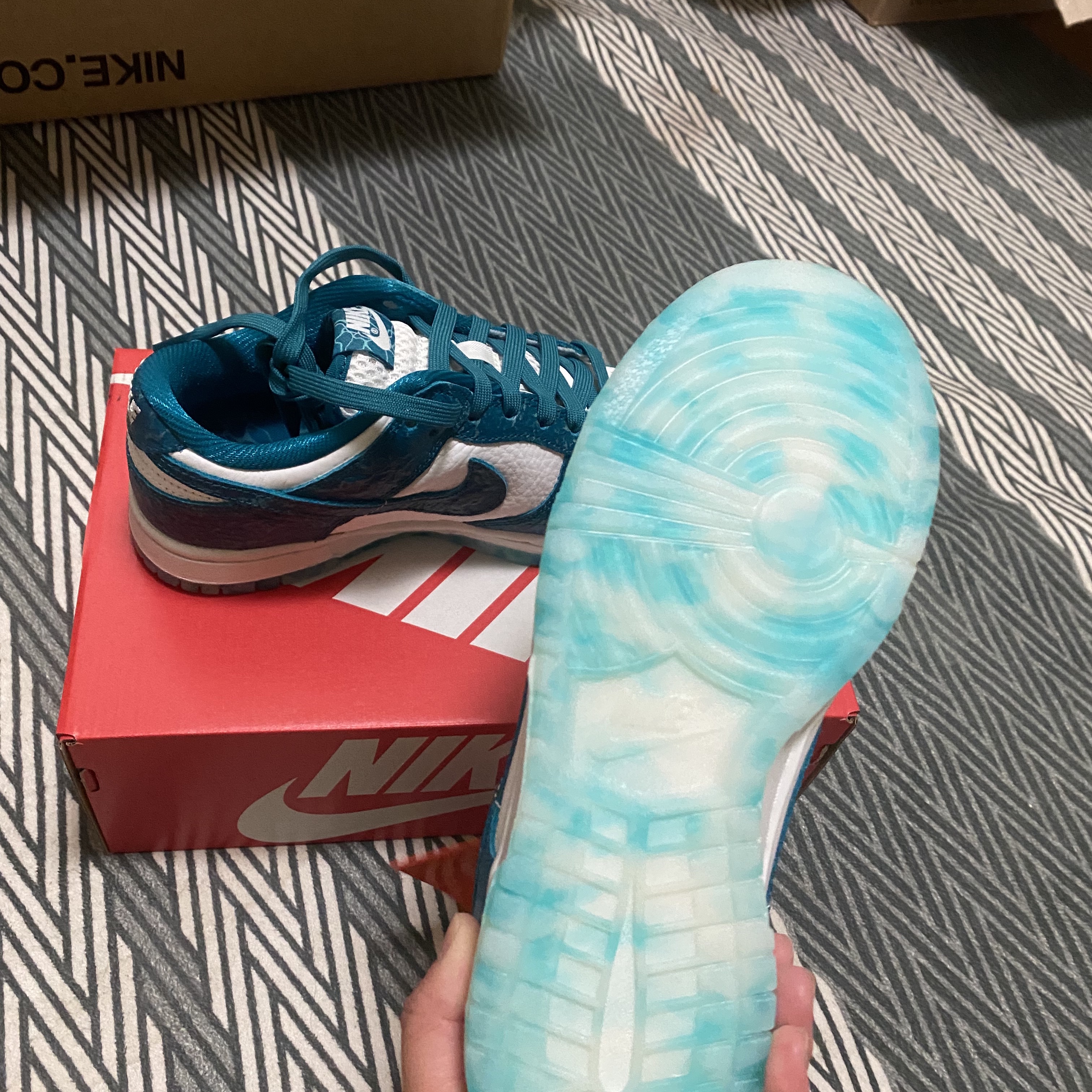 (W) Nike Dunk Low Ocean 착용 스타일 - 4