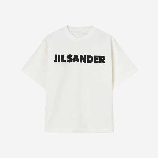 (W) 질 샌더 로고 티셔츠 내츄럴 - 22FW