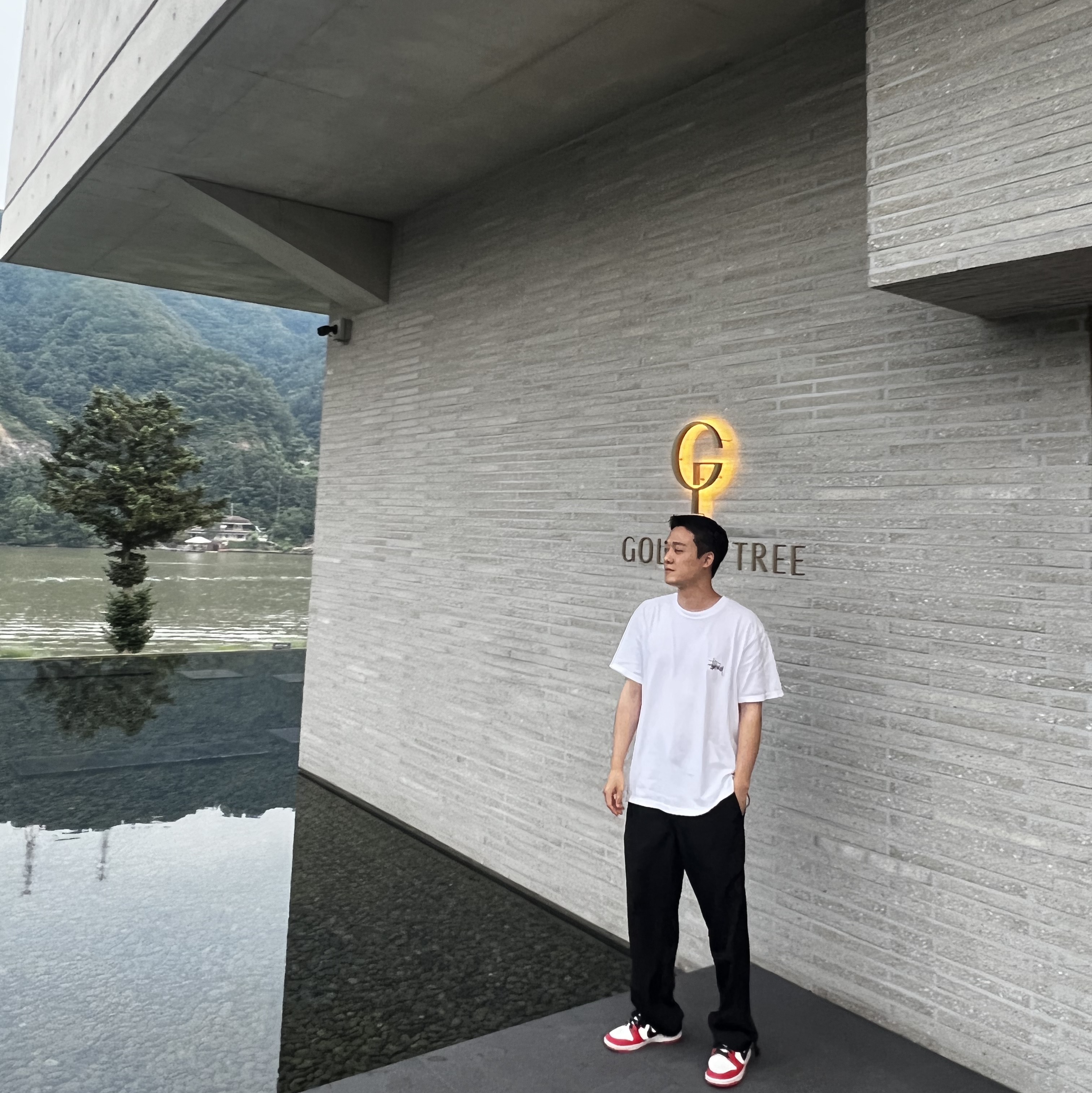 Stussy Basic Stussy T-Shirt White 2022, Nike x NBA Dunk Low Retro EMB Black and Chile Red 착용 스타일