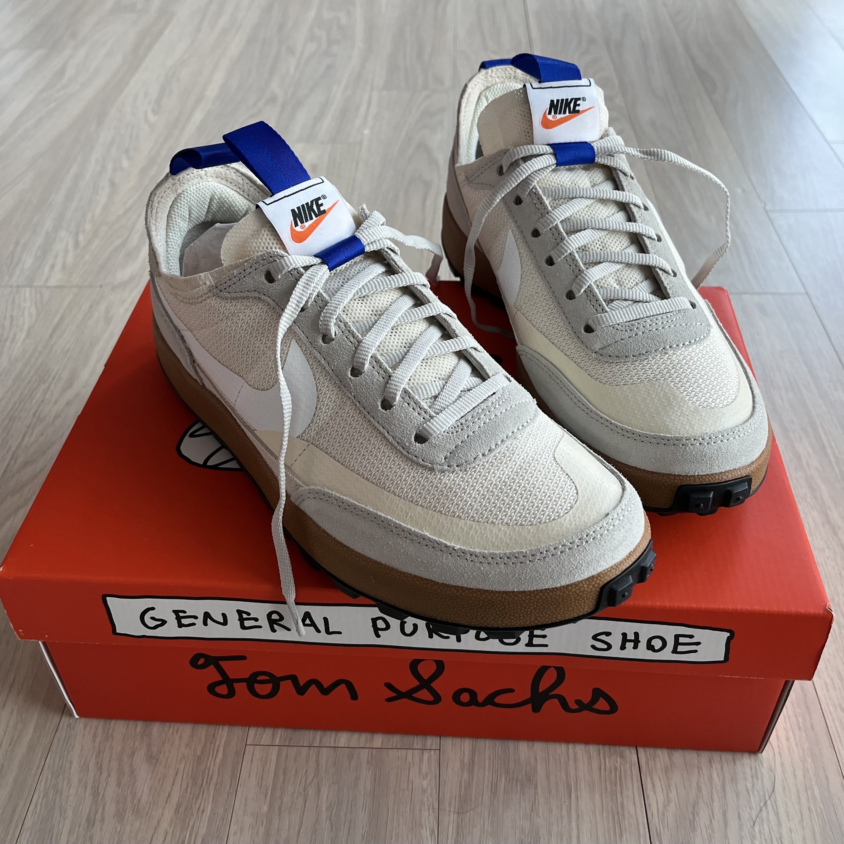 Nike x Tom Sachs General Purpose Shoe Light Cream 착용 스타일 - 3