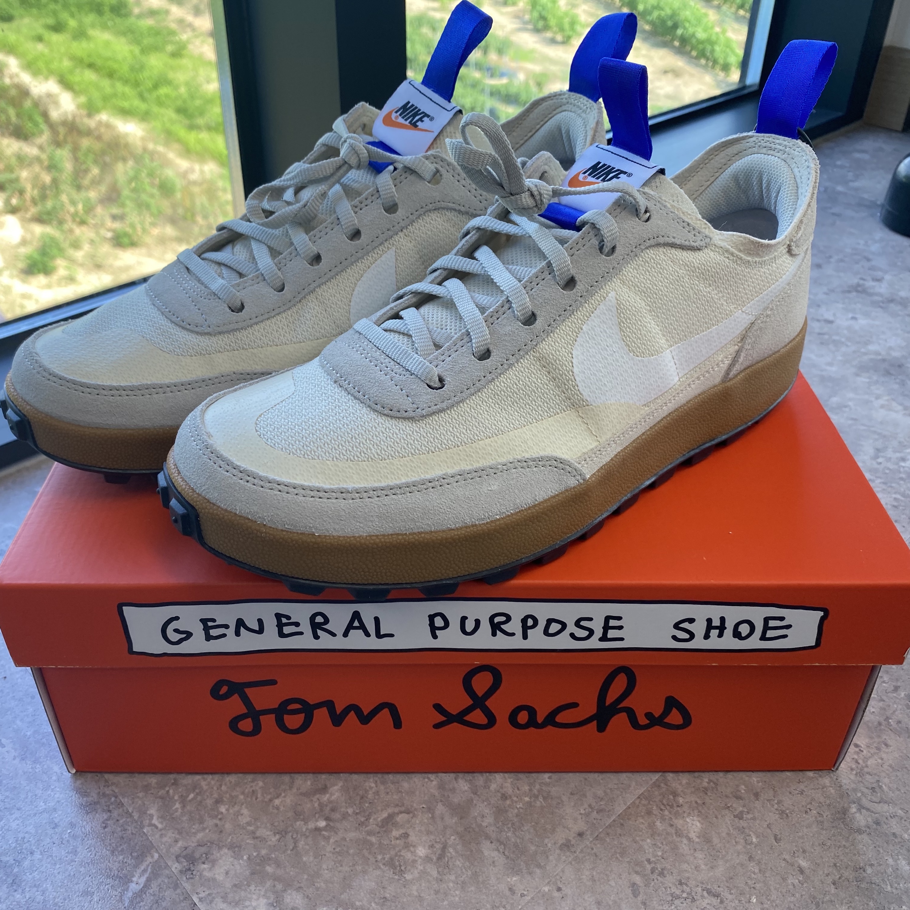 Nike x Tom Sachs General Purpose Shoe Light Cream 착용 스타일 - 2