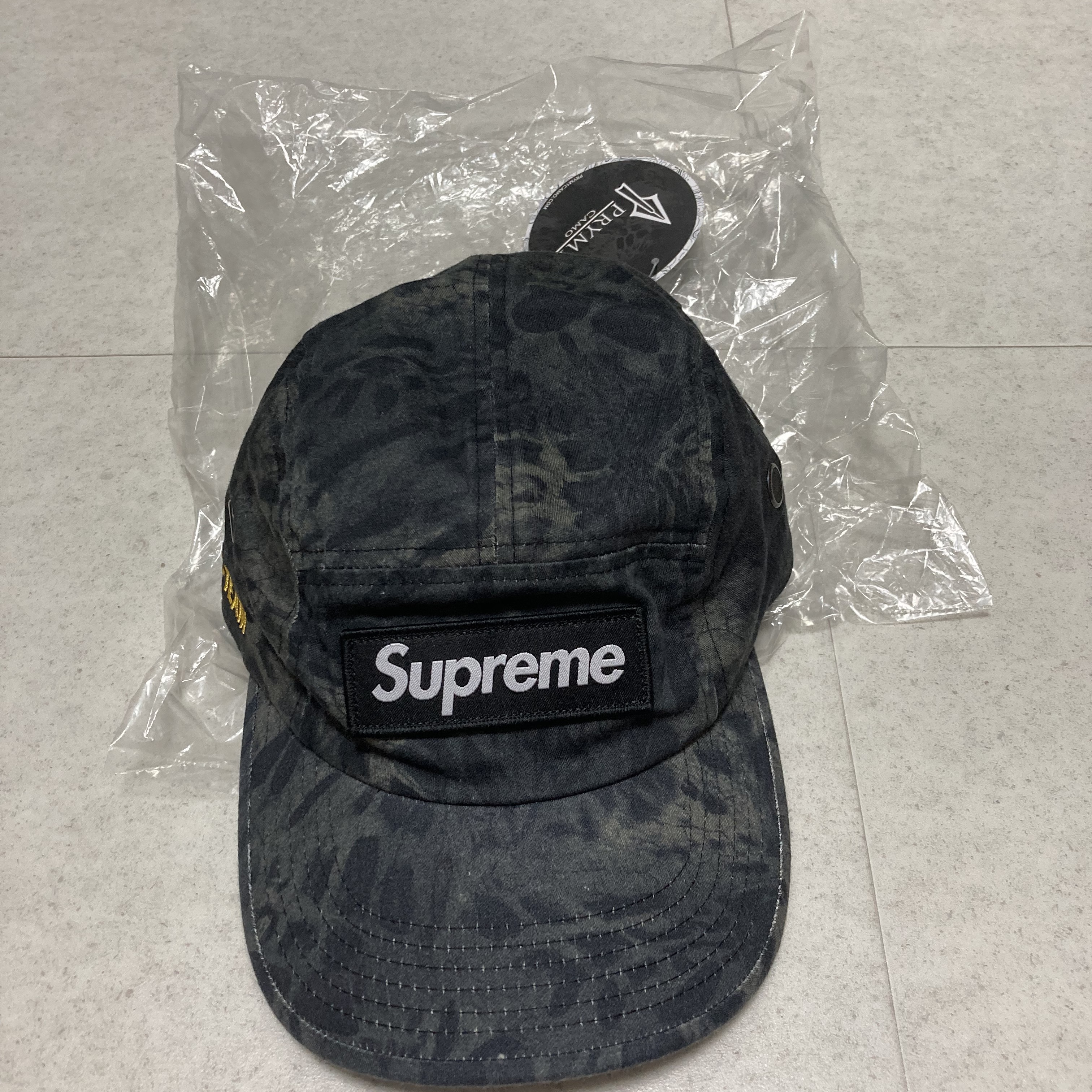 Supreme Military Camp Cap Black Prym1 Camo - 22SS 착용 스타일 - 1