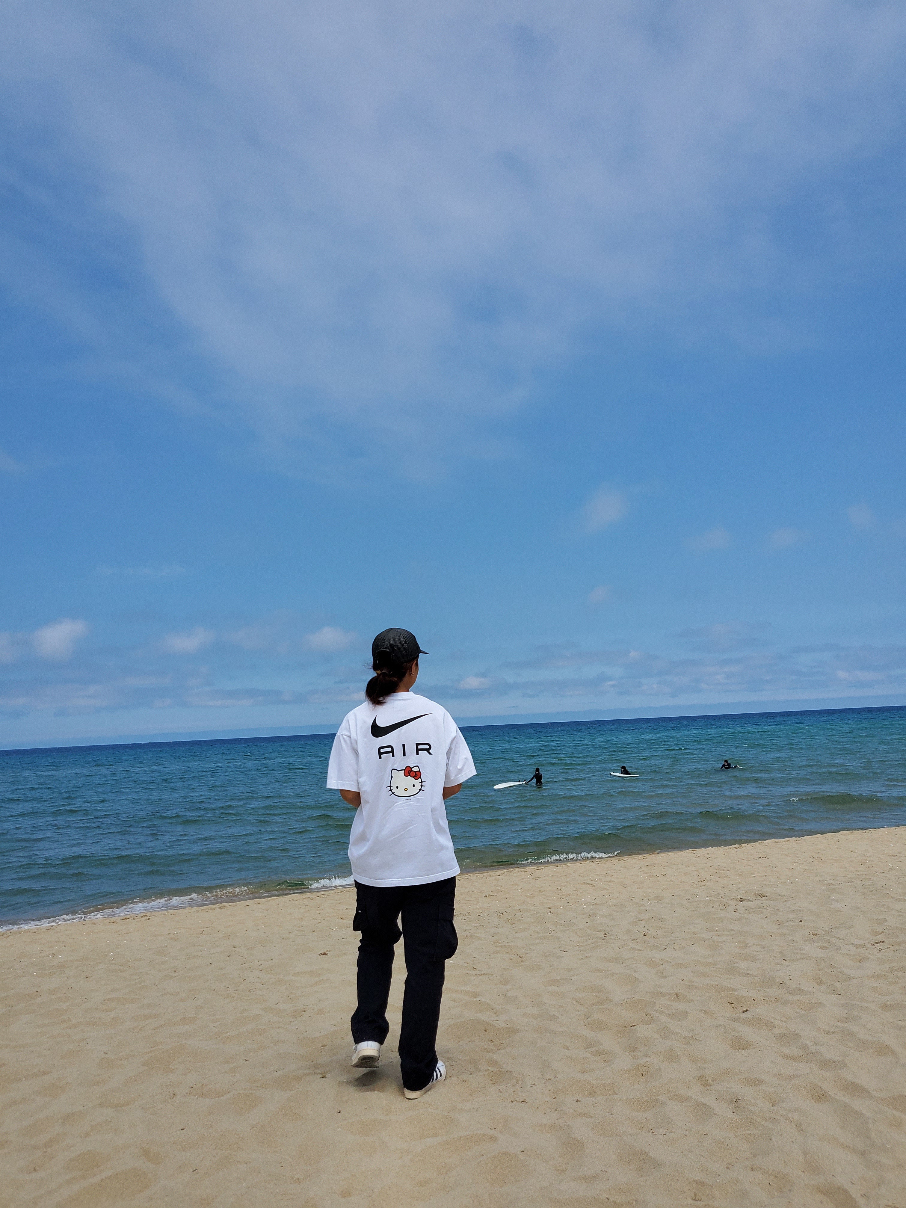Nike x Hello Kitty NRG Air T-Shirt White - Asia, Helinox x LMC 6-Panel Cap 착용 스타일