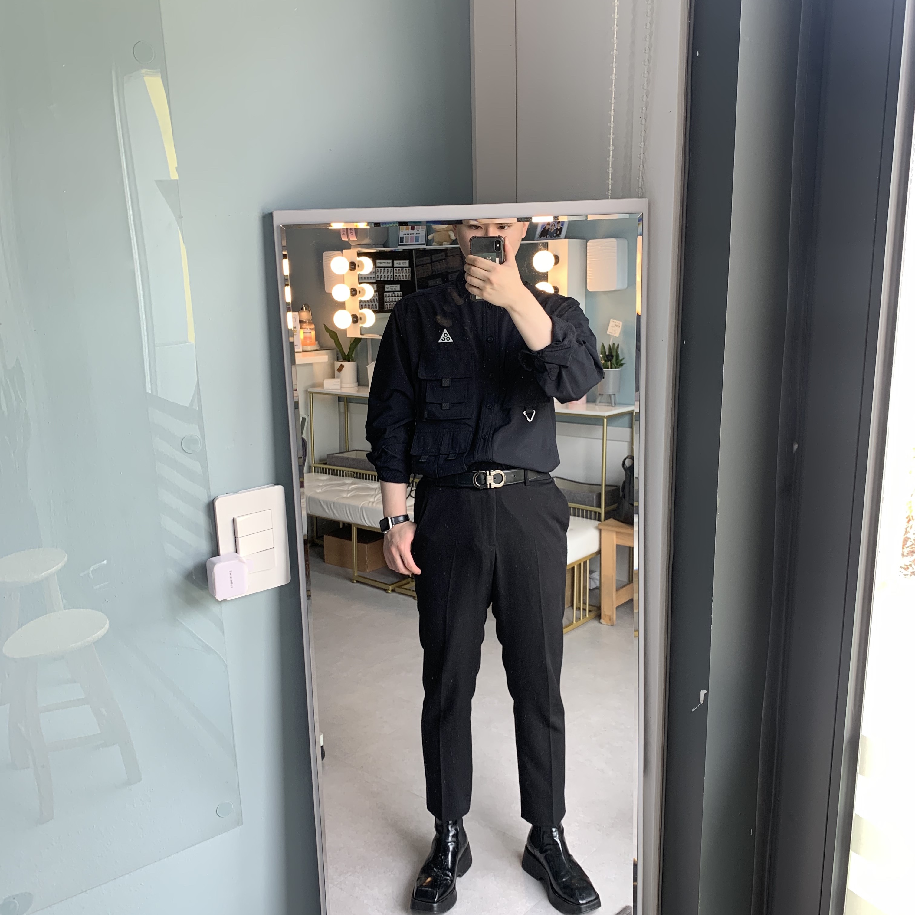 Nike ACG Devastation Trail Work Shirt Black - Asia 착용 스타일 - 2