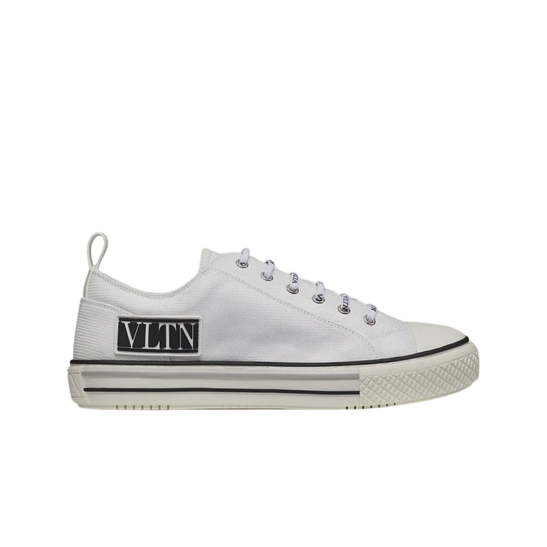 XY2S0D57MBU0BO Valentino Giggies Low-Top Fabric Sneakers White