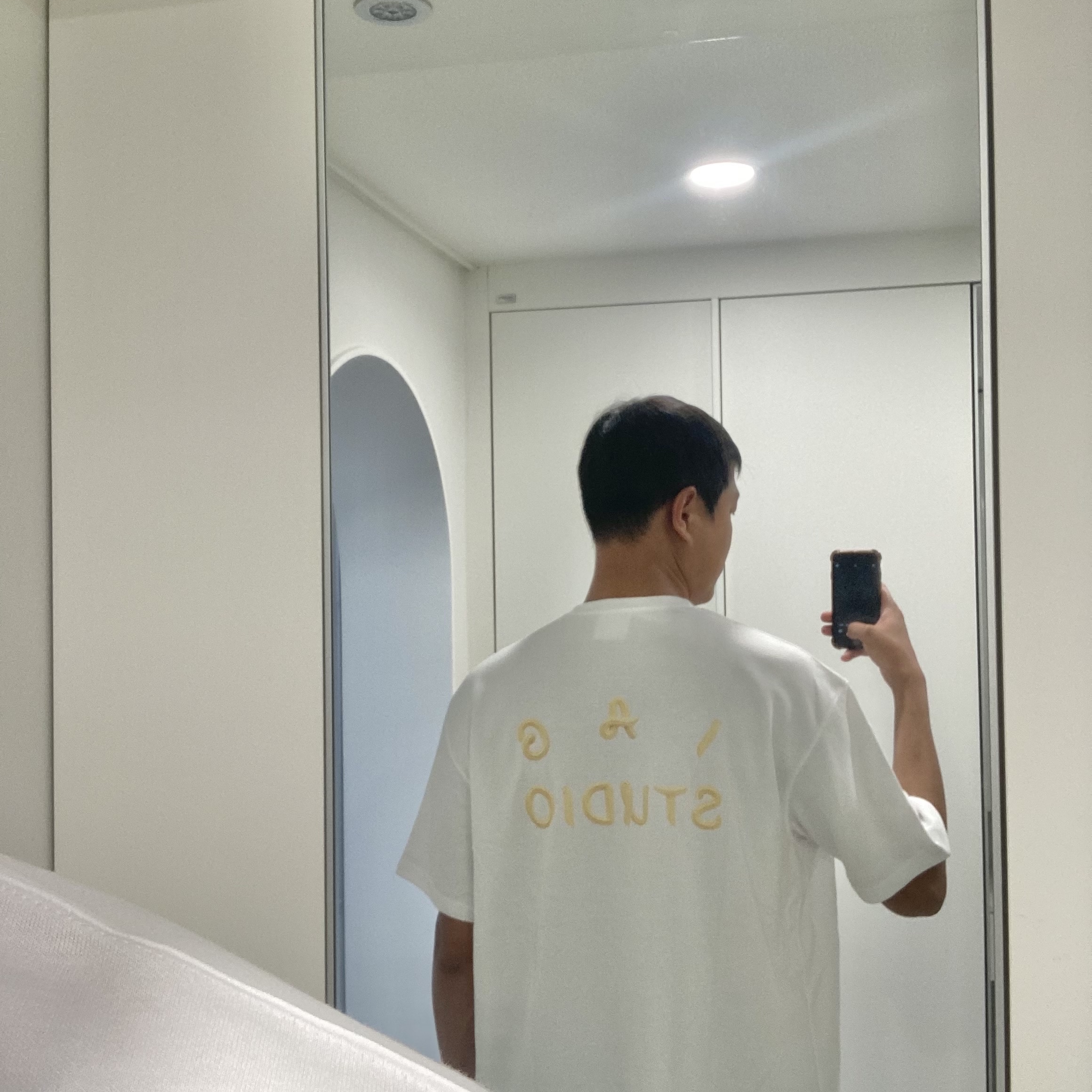 IAB Studio x Ottogi Mayonnaise 50th Anniversary T-Shirt White 착용 스타일