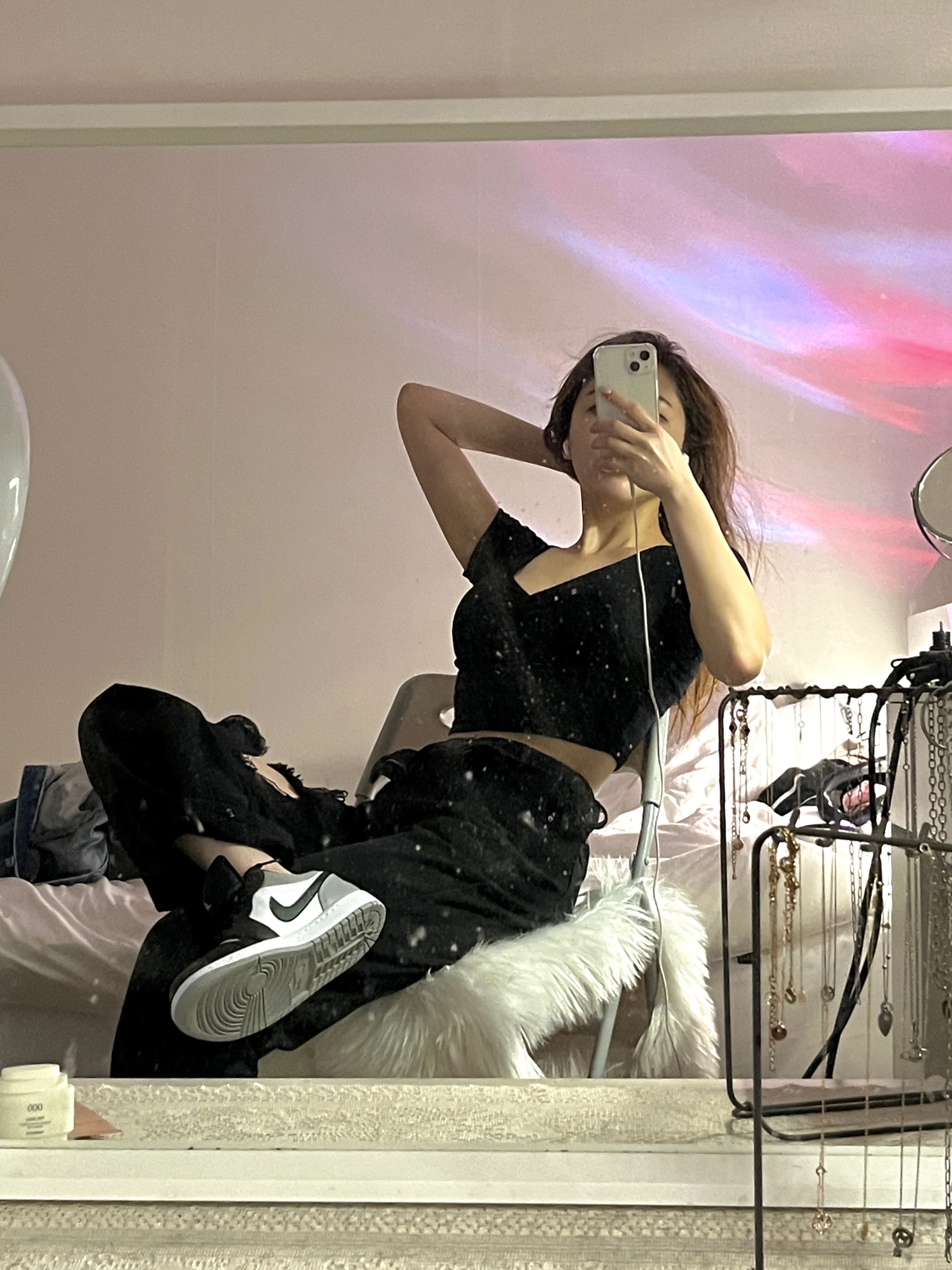 Jordan 1 Low Light Smoke Grey Black 착용 스타일 - 2