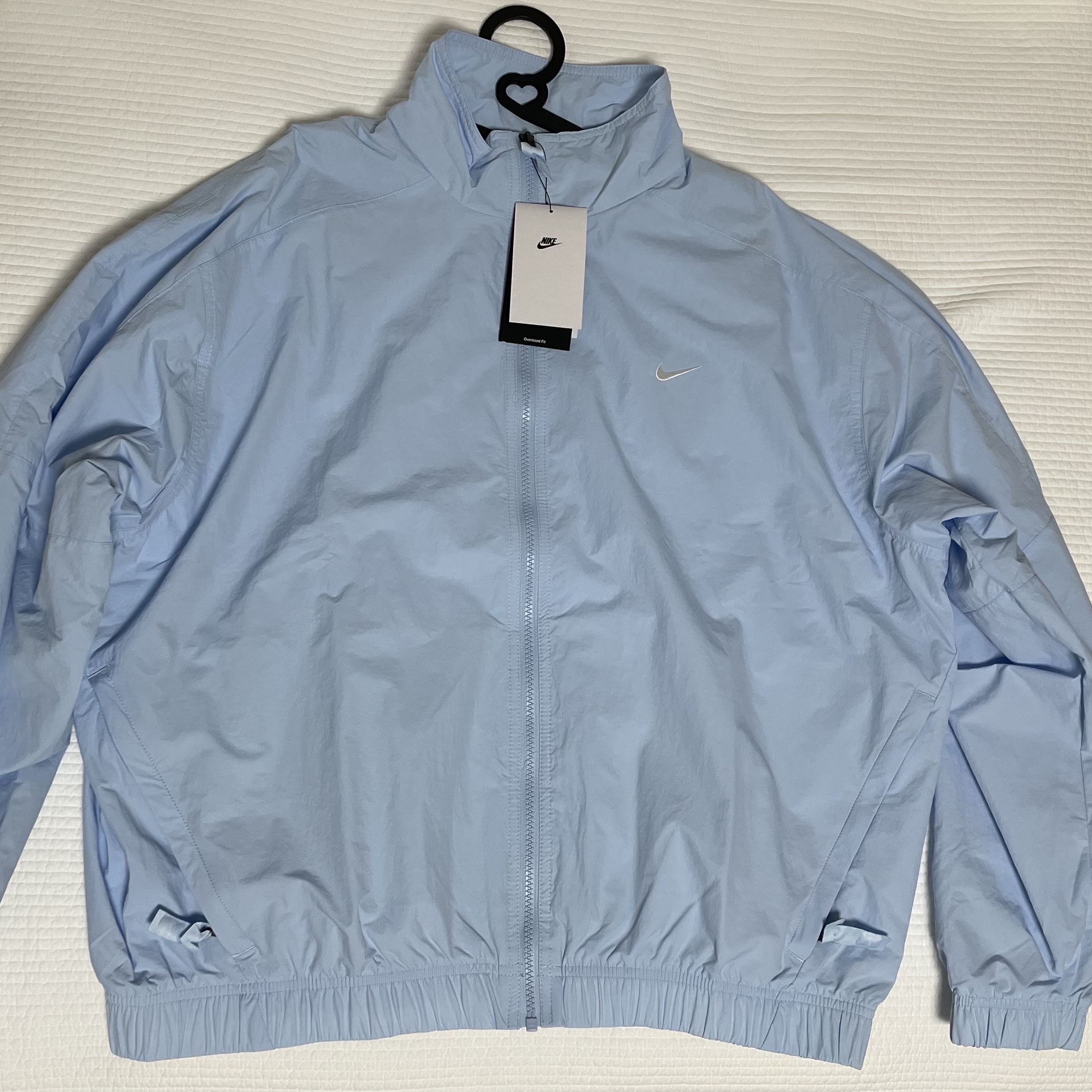 Nike NRG Solo Swoosh Woven Track Jacket Celestine Blue - Asia 착용 스타일