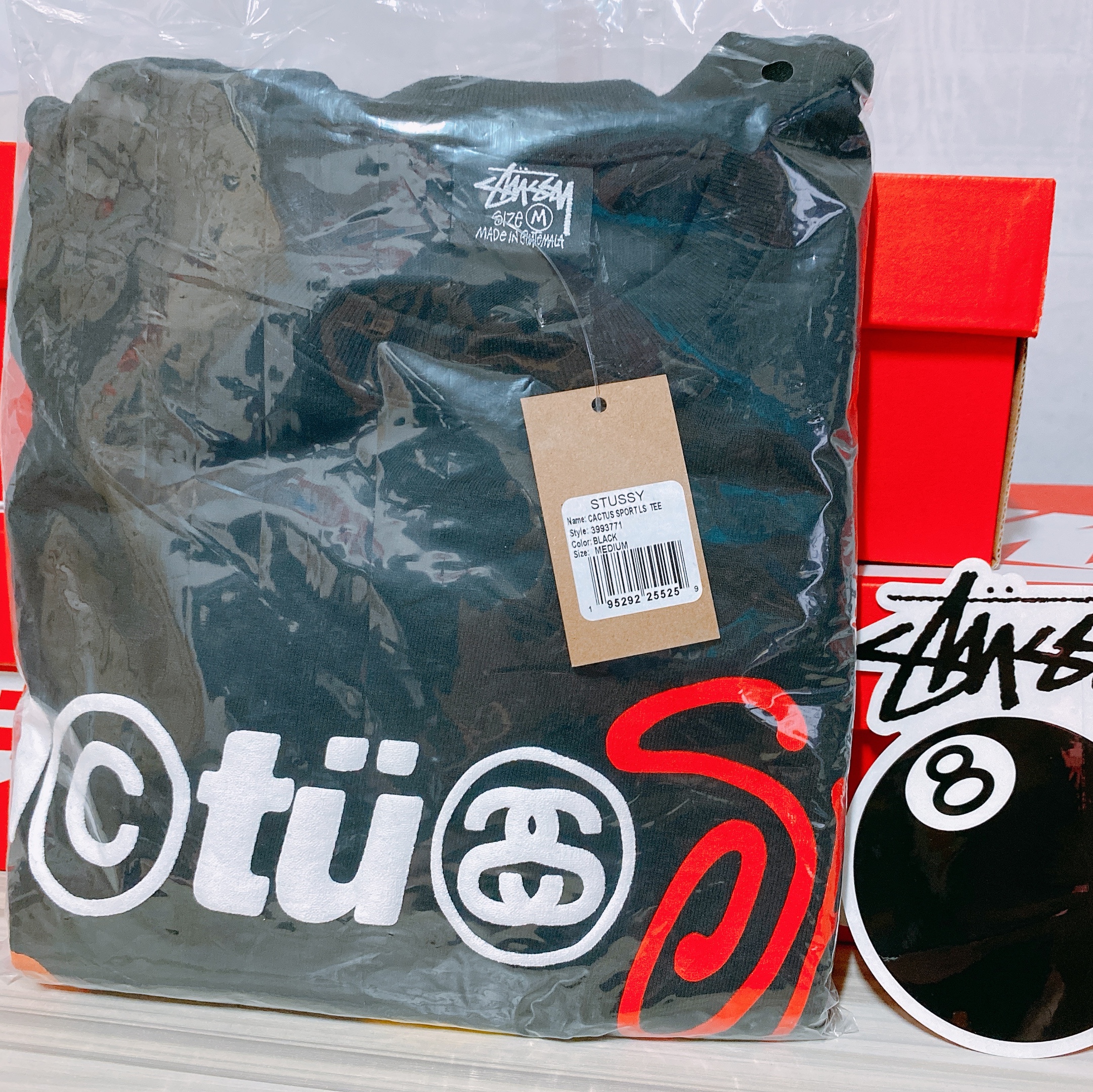 Stussy x Cactus Plant Flea Market Sport LS T-Shirt Black 착용 스타일