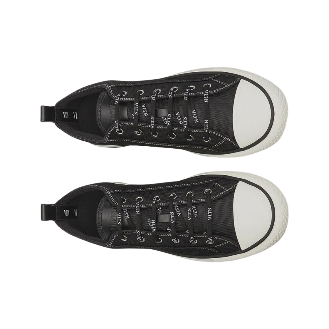 발렌티노 지지스 로우탑 패브릭 스니커즈 블랙(Valentino Giggies Low-Top Fabric Sneakers Black) - 2