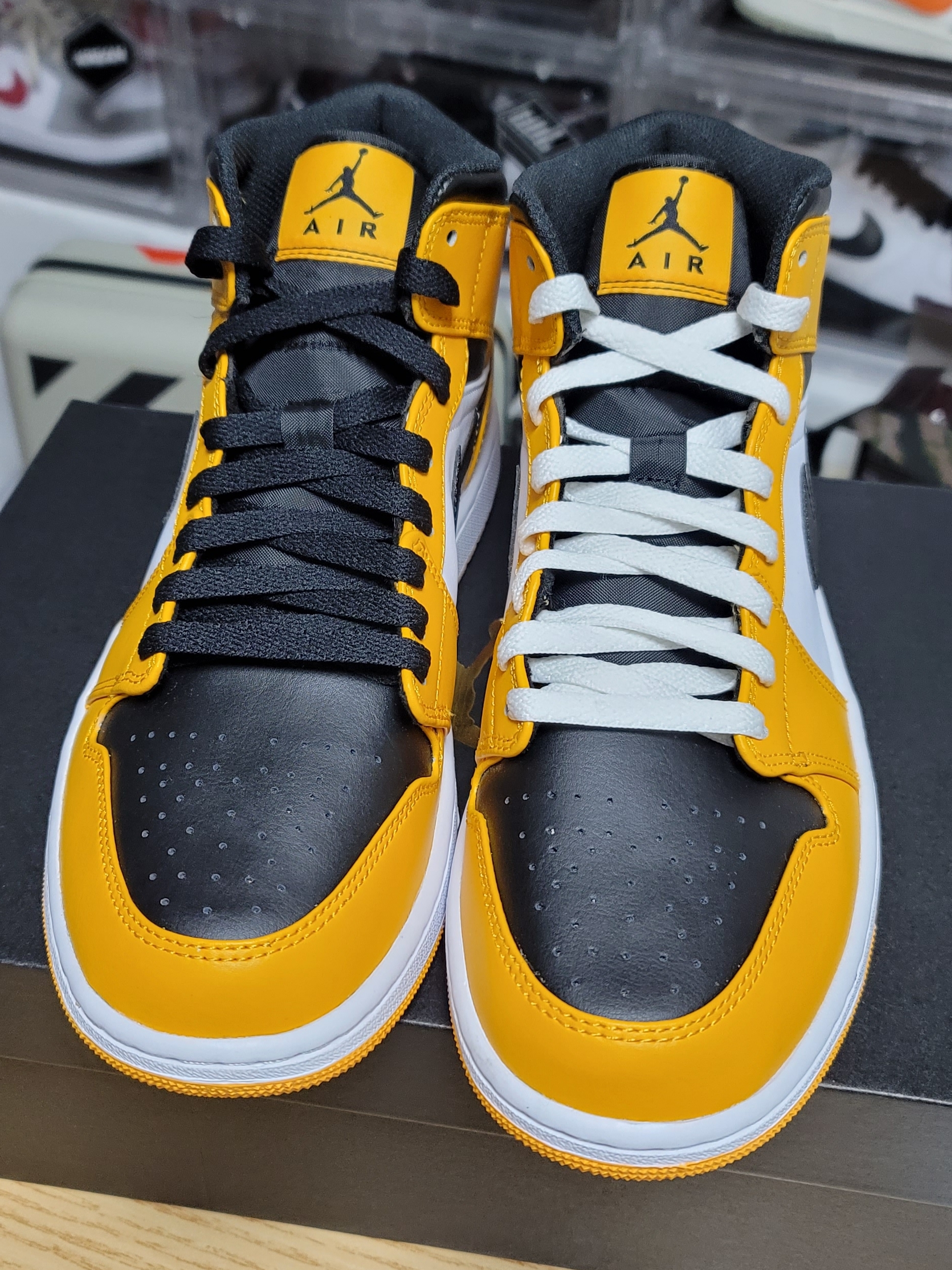 Jordan 1 Mid Taxi 착용 스타일 - 3