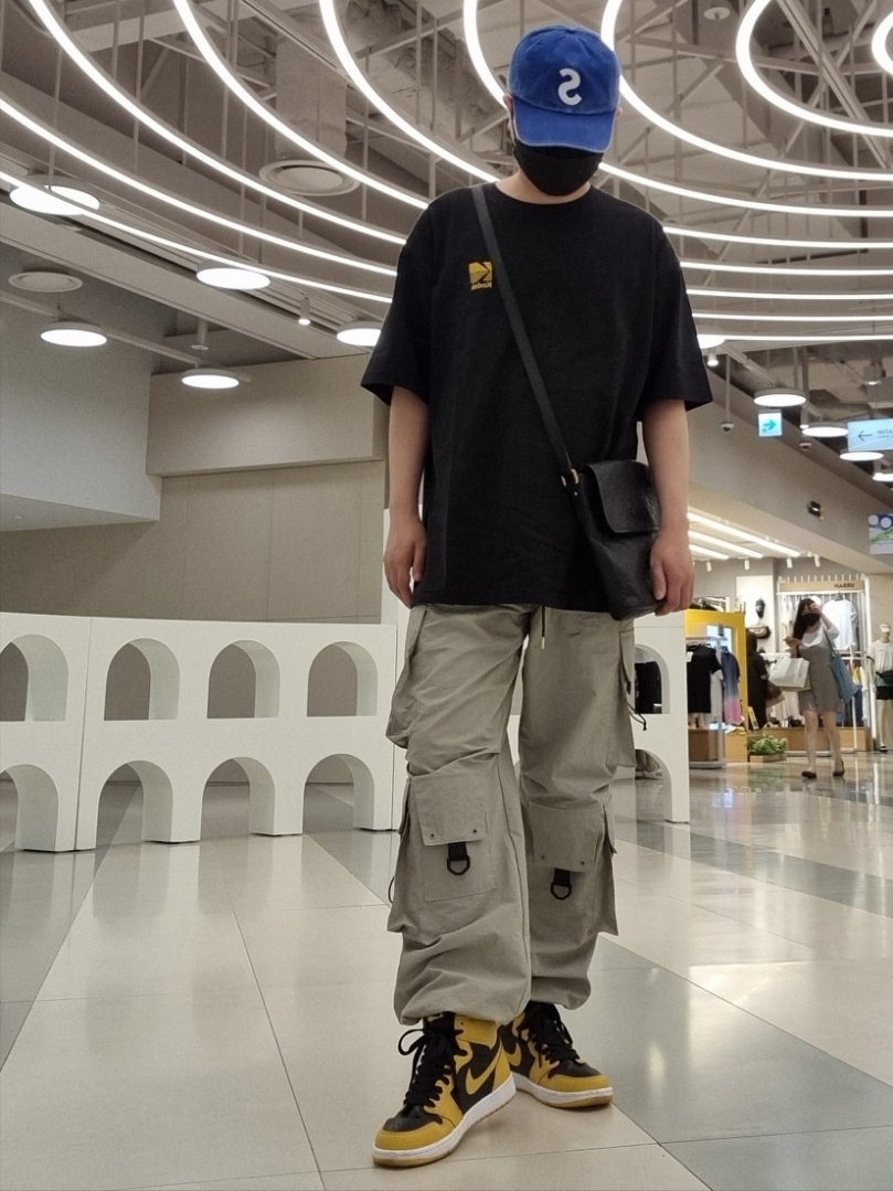 Supreme Pigment Print S Logo 6-Panel Royal - 20SS, Jordan 1 Retro High OG Pollen 착용 스타일 - 1