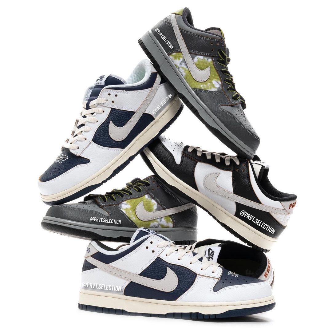 (W) Nike Dunk Low Vintage Midnight Navy, (W) Nike Dunk Low SP College Navy 착용 스타일 - 2