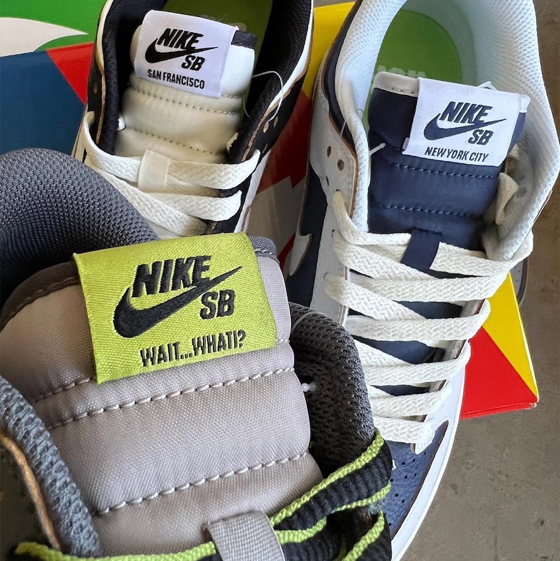 (W) Nike Dunk Low Vintage Midnight Navy, (W) Nike Dunk Low SP College Navy 착용 스타일 - 5