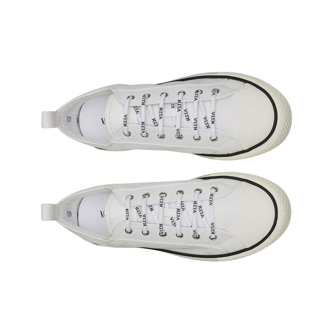 발렌티노 지지스 로우탑 패브릭 스니커즈 화이트(Valentino Giggies Low-Top Fabric Sneakers White) - 2