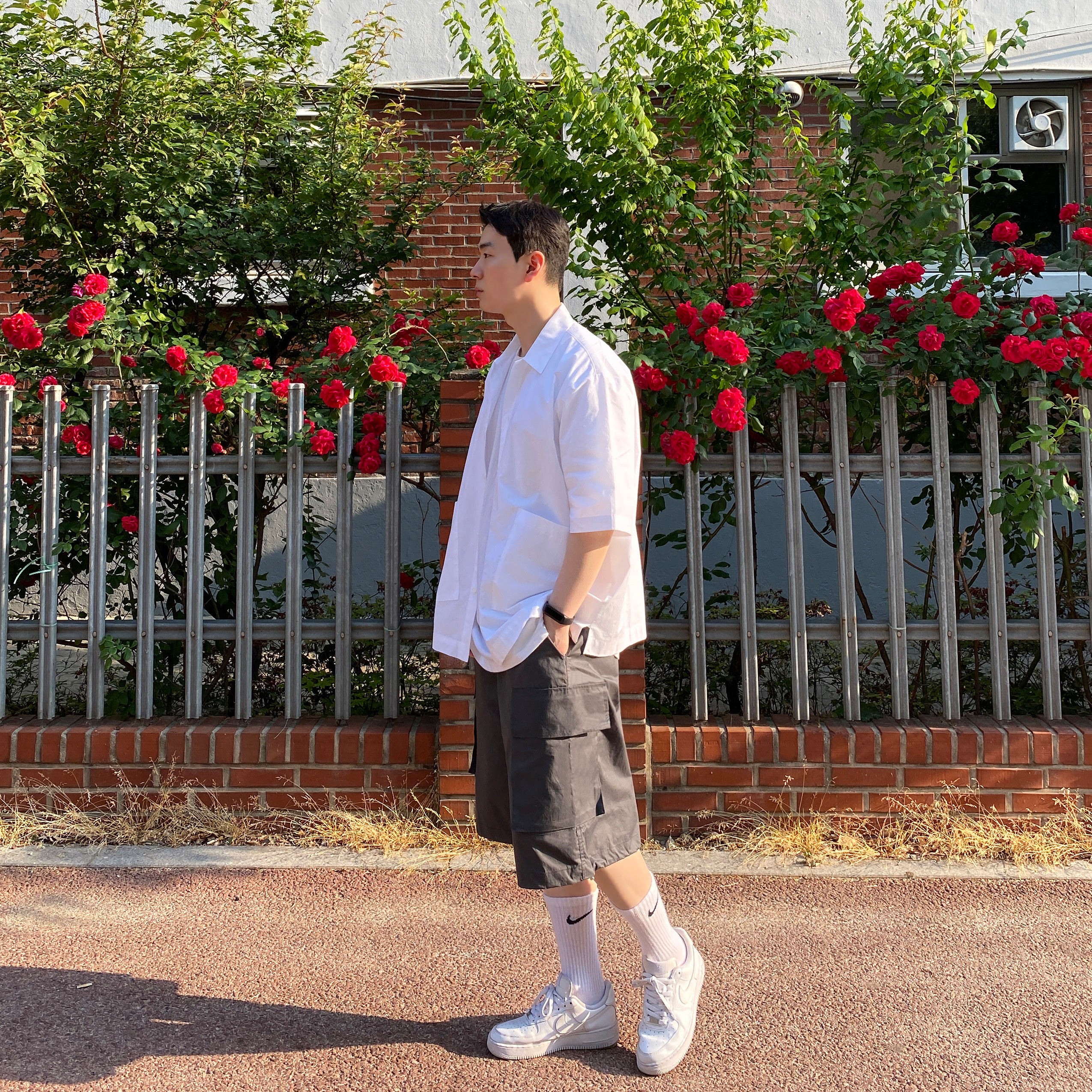 Nike Air Force 1 '07 Low White 착용 스타일