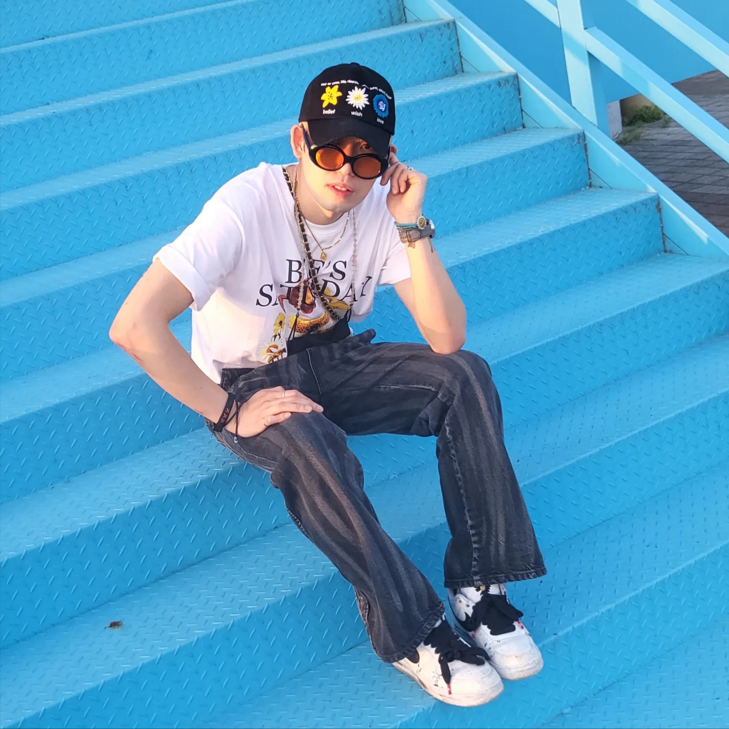 Nike x Peaceminusone Air Force 1 Low Para-Noise 2.0 착용 스타일 - 1