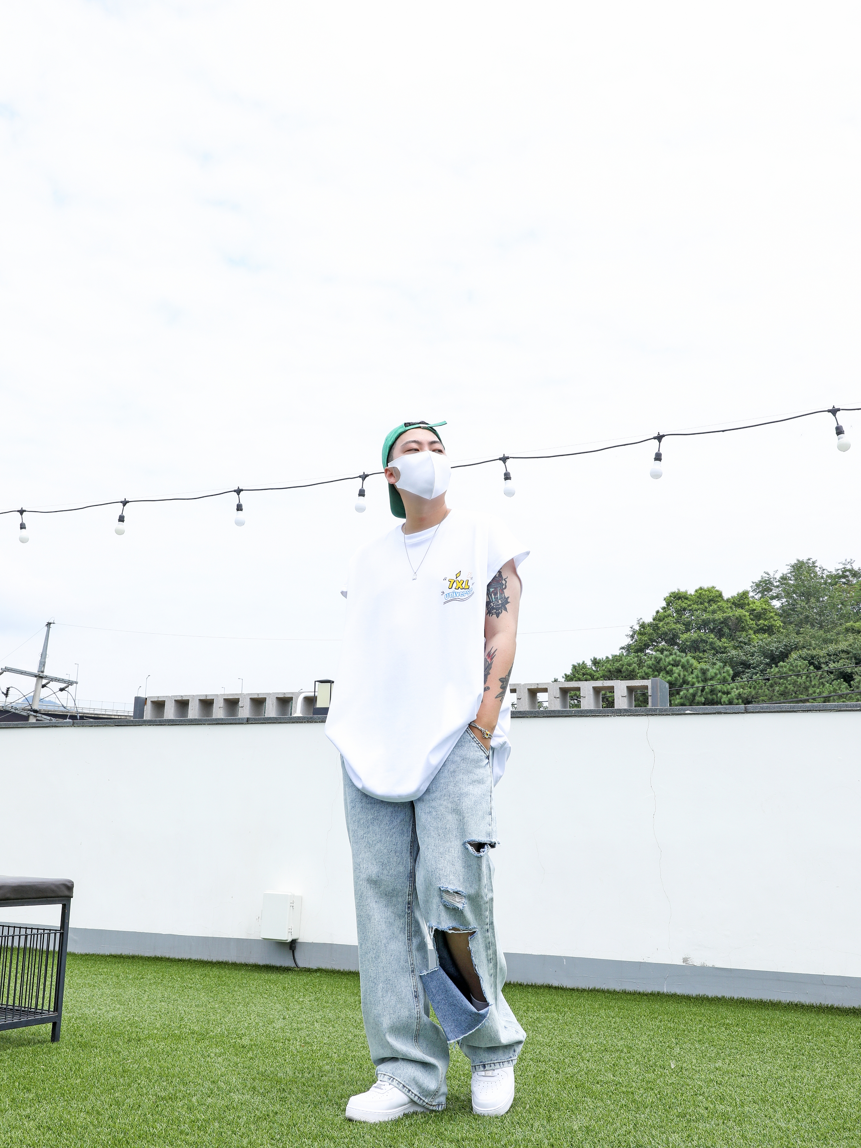 Nike Air Force 1 '07 Low White 착용 스타일 - 2