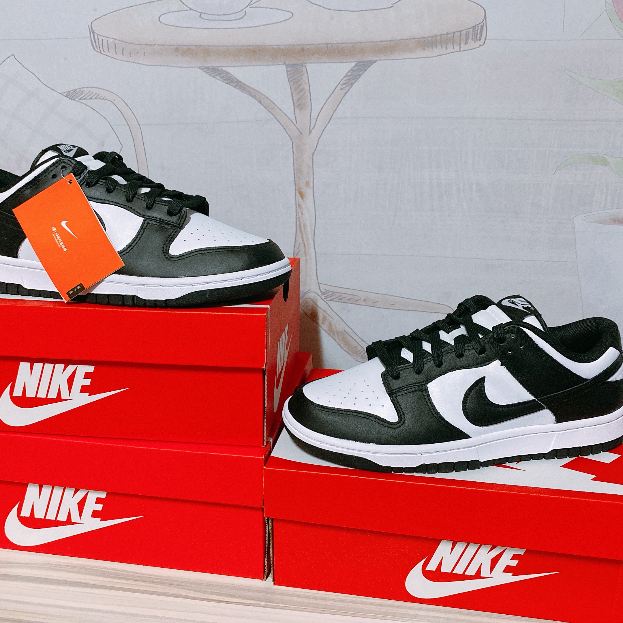 Nike Dunk Low Retro Black 착용 스타일 - 3