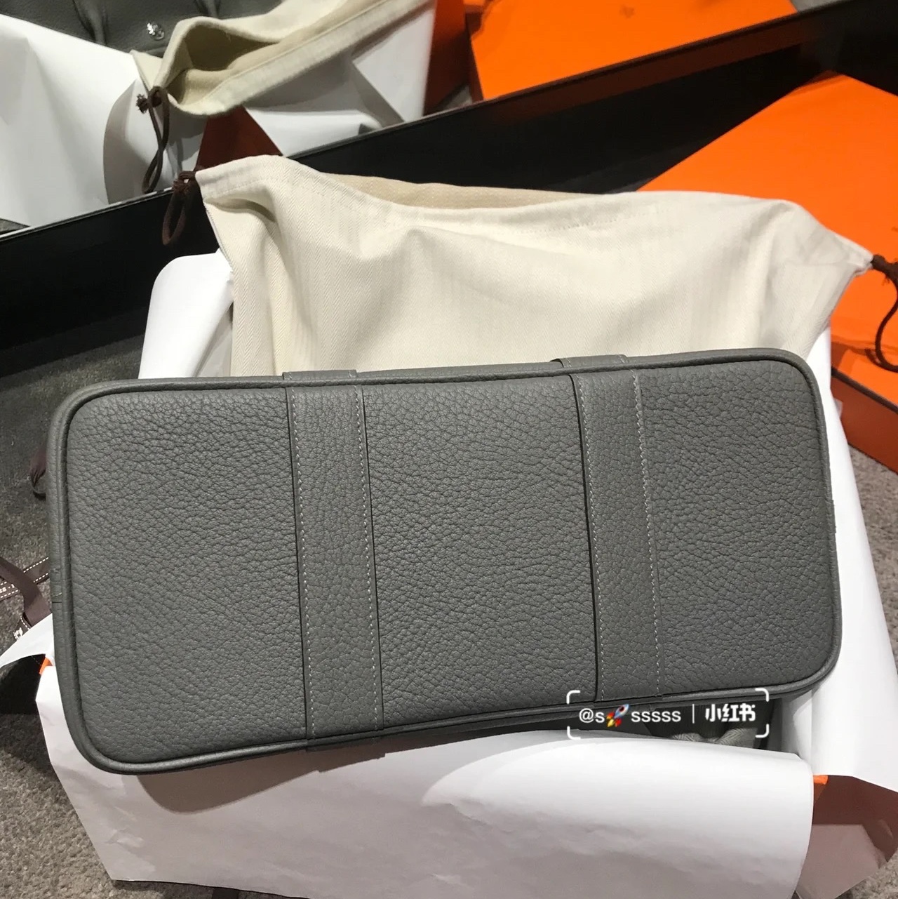 Hermes Garden Party 36 Bag Negonda & Palladium Gris Meyer 착용 스타일 - 3