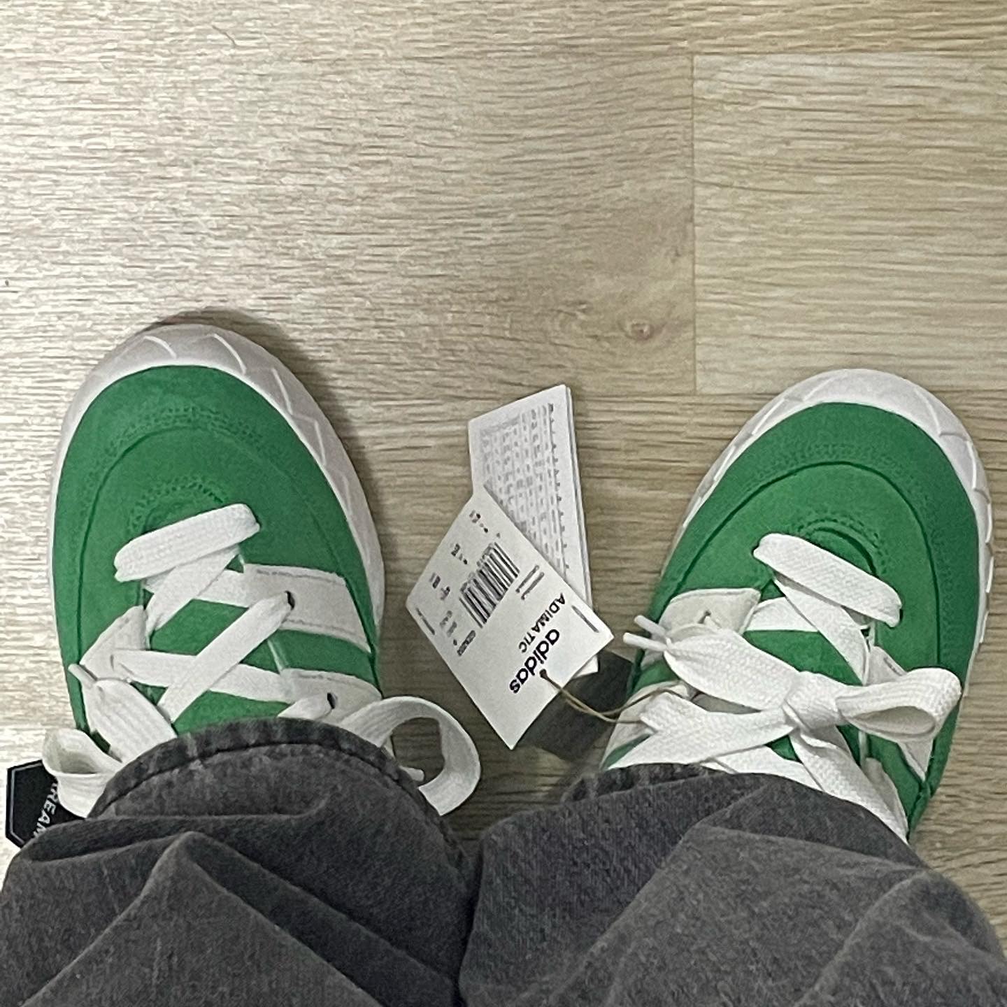 Adidas Adimatic Green 착용 스타일 - 1