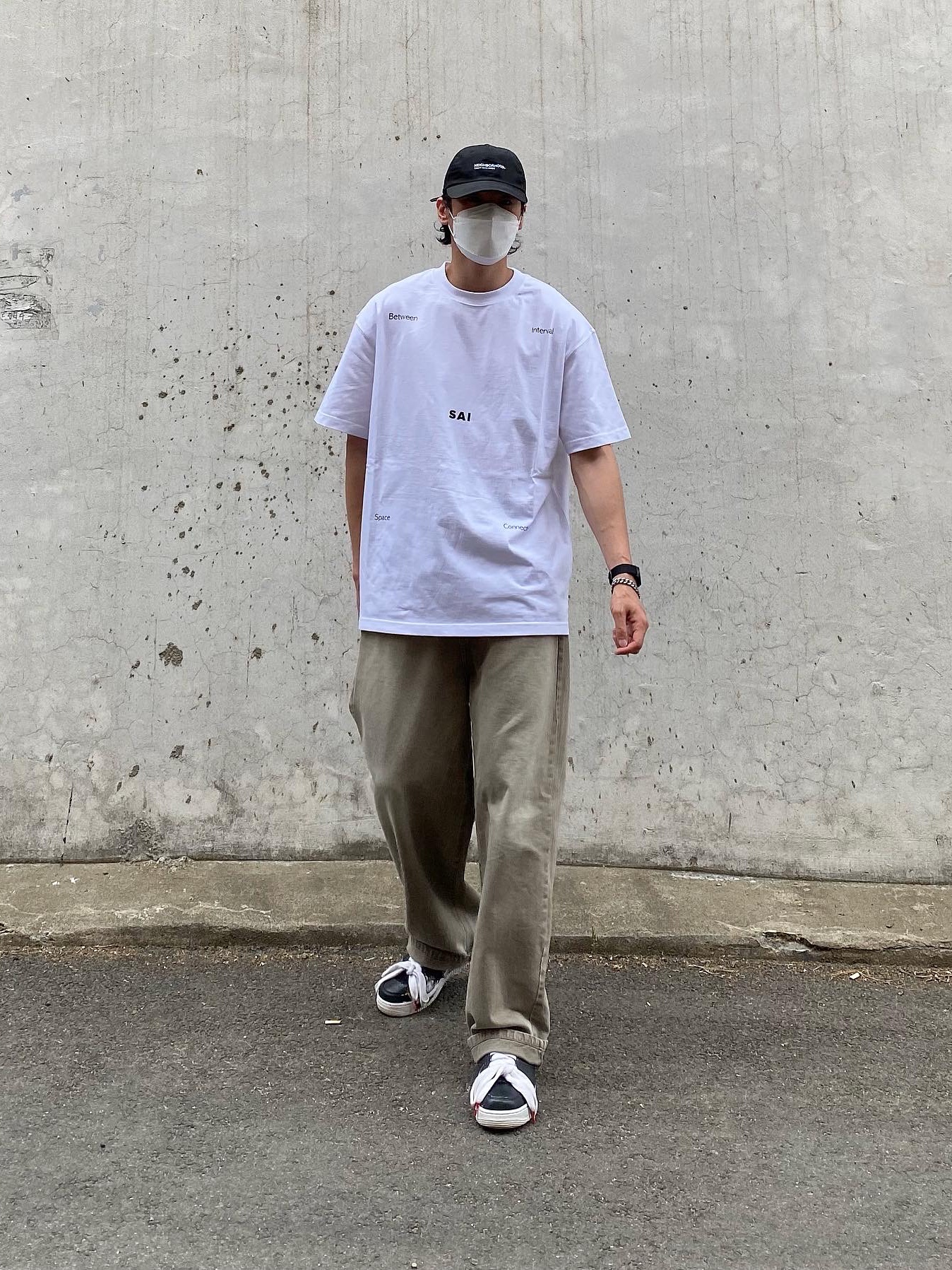 Nike x Peaceminusone Air Force 1 Low Para-Noise 착용 스타일 - 3
