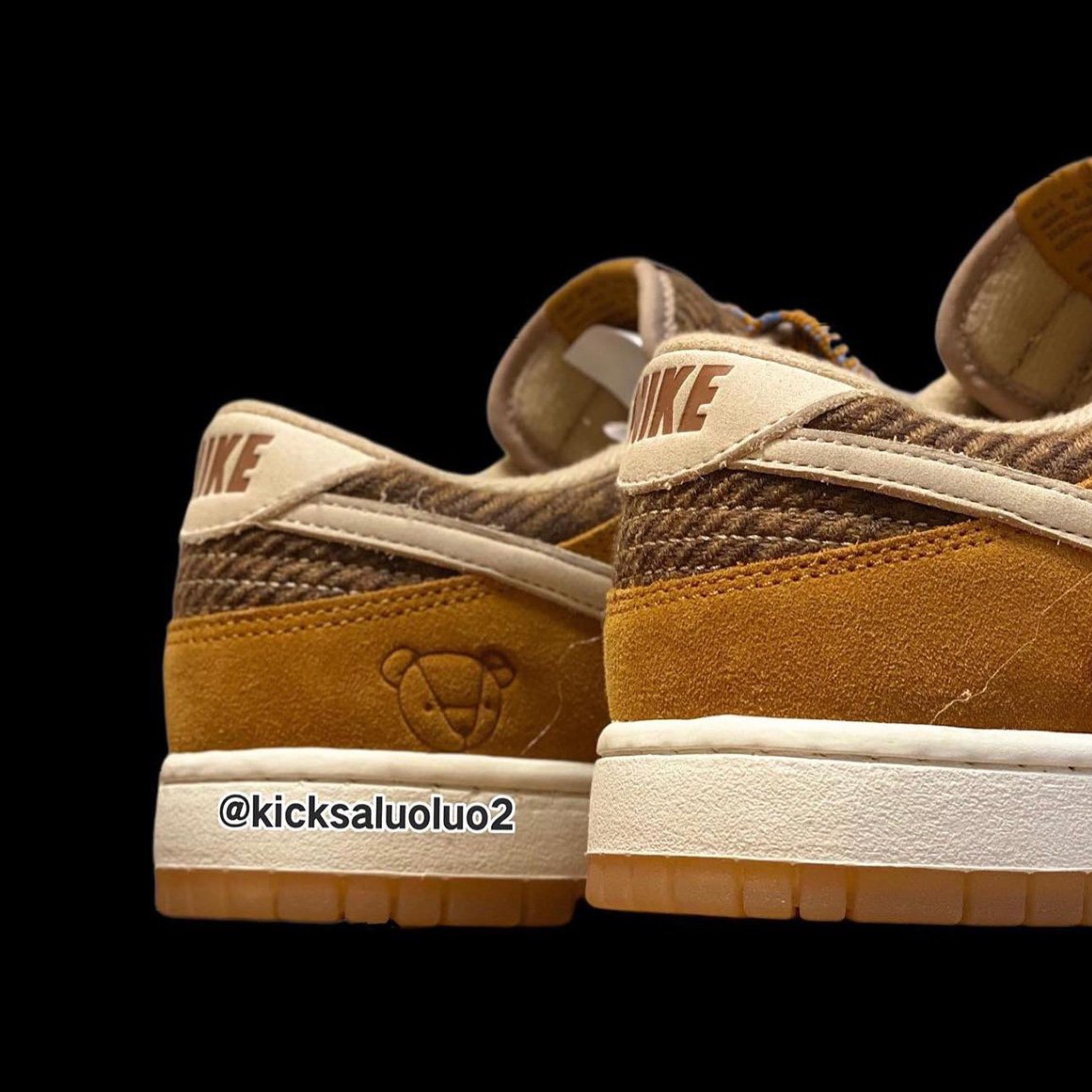 Nike x Grateful Dead SB Dunk Low Orange Bear, Nike Dunk Low Pro Premium Medium Curry 착용 스타일 - 4