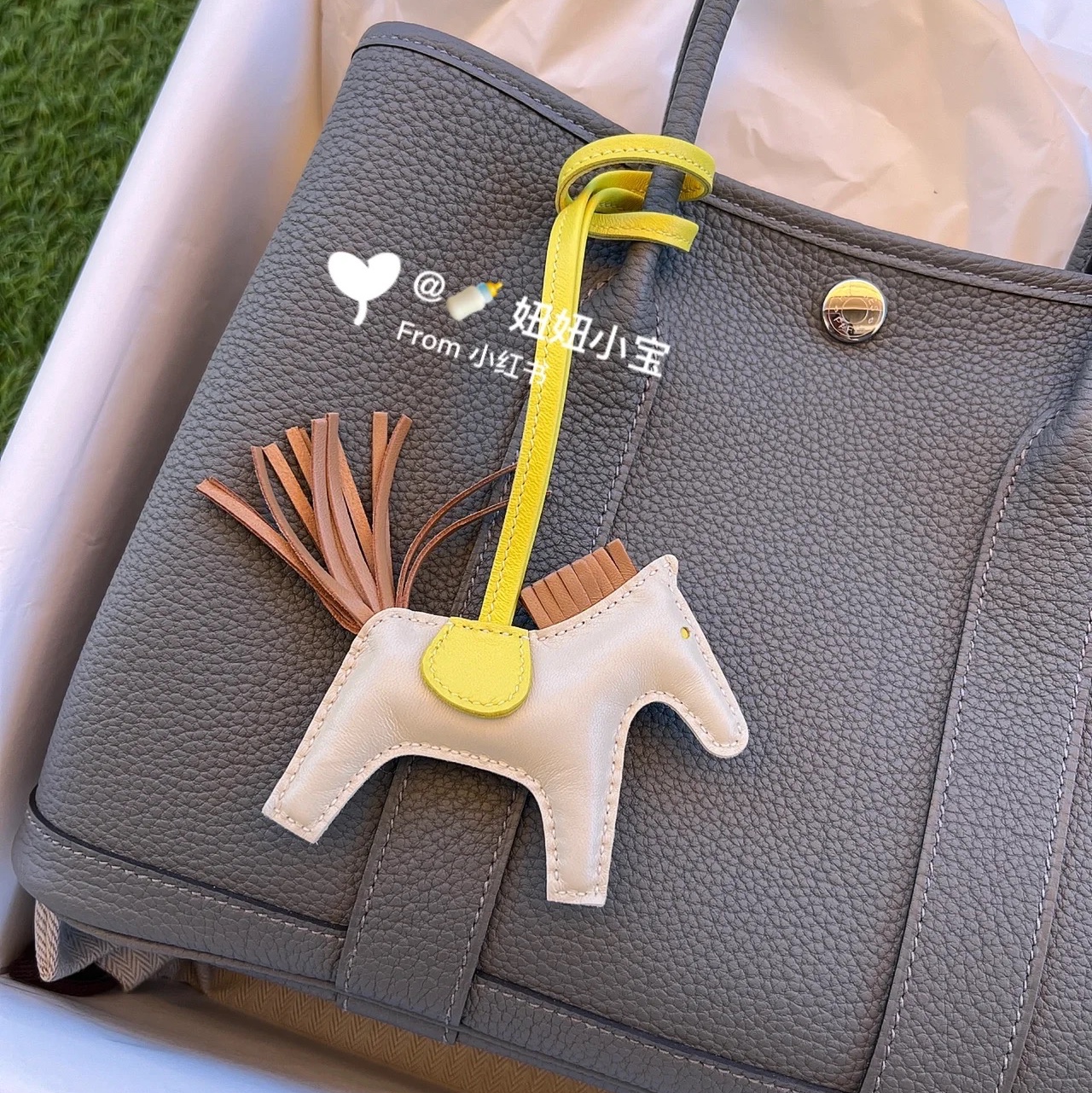 Hermes Garden Party 36 Bag Negonda & Palladium Gris Meyer 착용 스타일 - 3