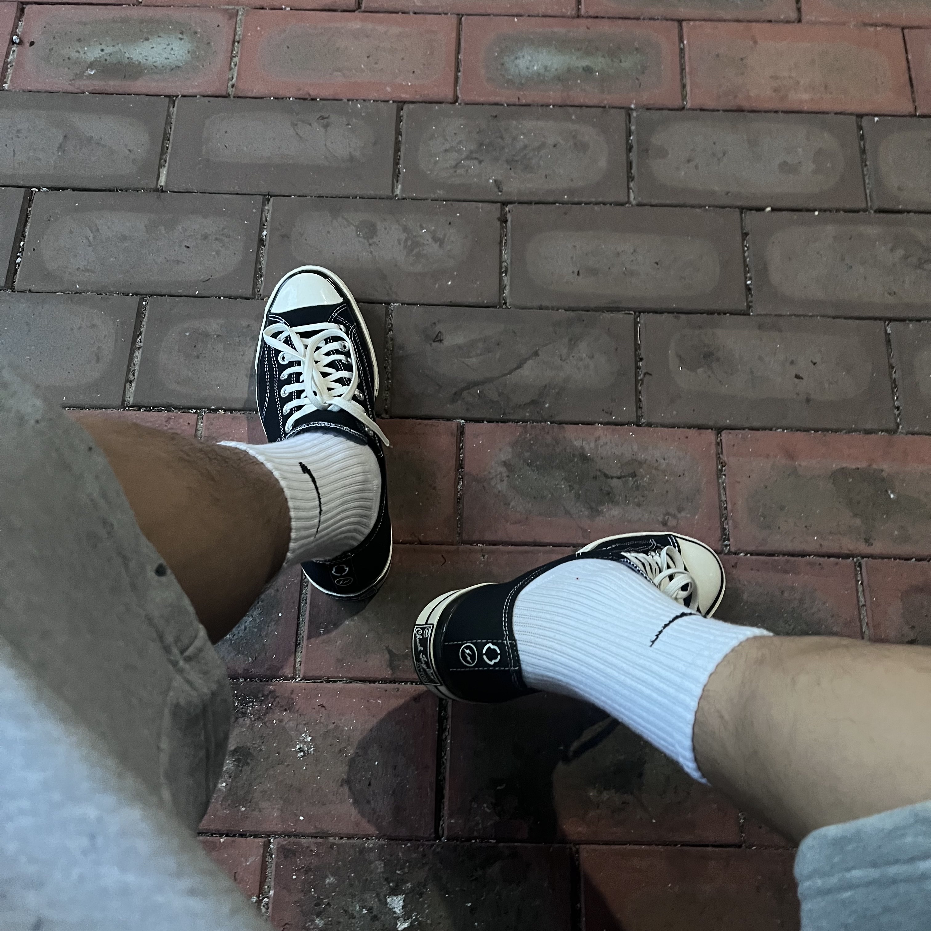 Converse x Moncler x Fragment Chuck 70 Ox Fraylor III Black 착용 스타일