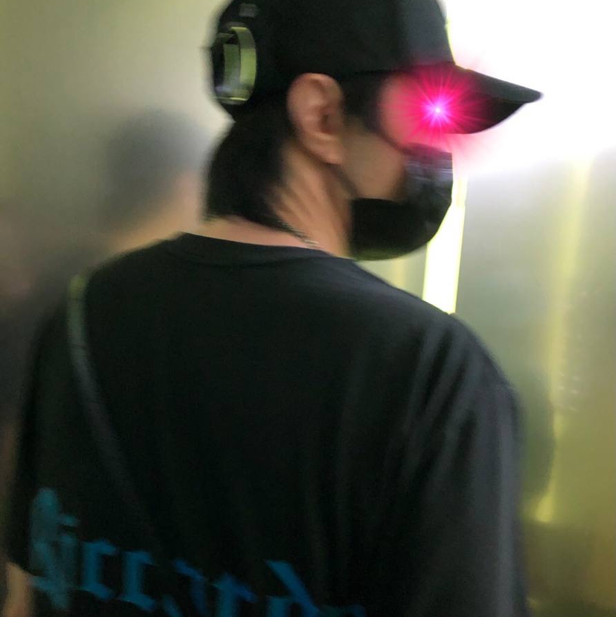 C.P. Company Gabardine Goggle Cap Black - 22SS 착용 스타일