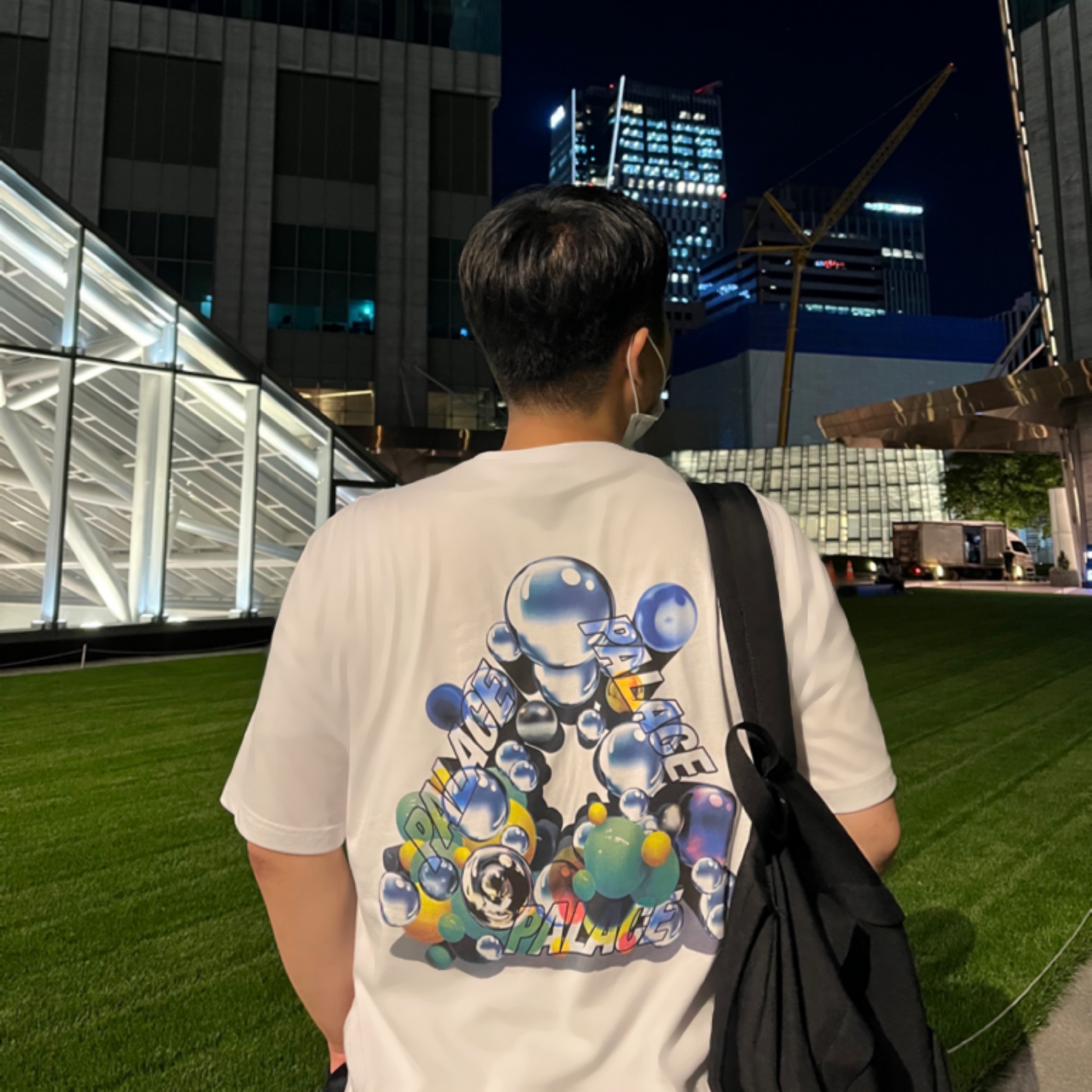 Palace Bubbling T-Shirt White - 21FW 착용 스타일