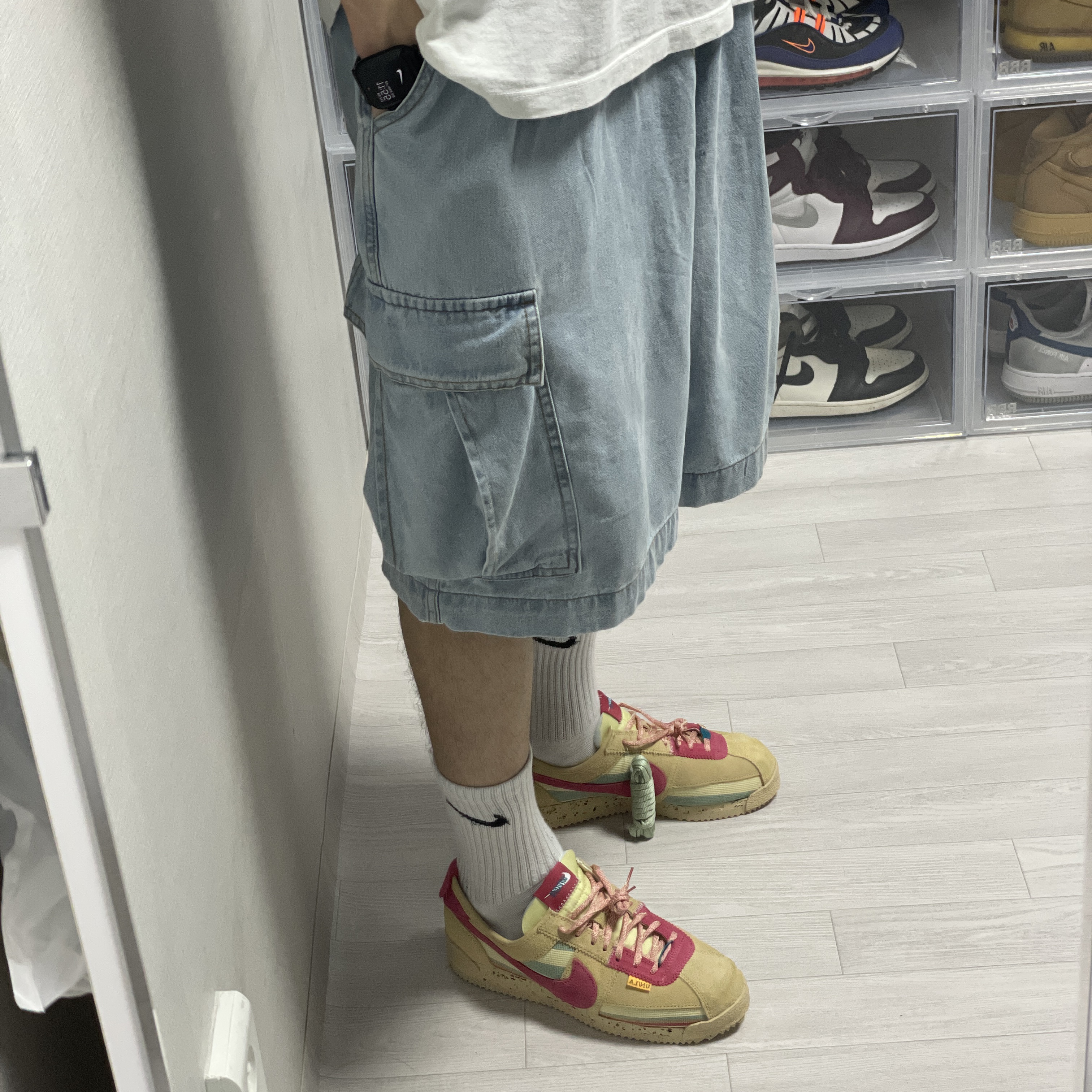 Nike x Union Cortez SP Sesame 착용 스타일 - 2