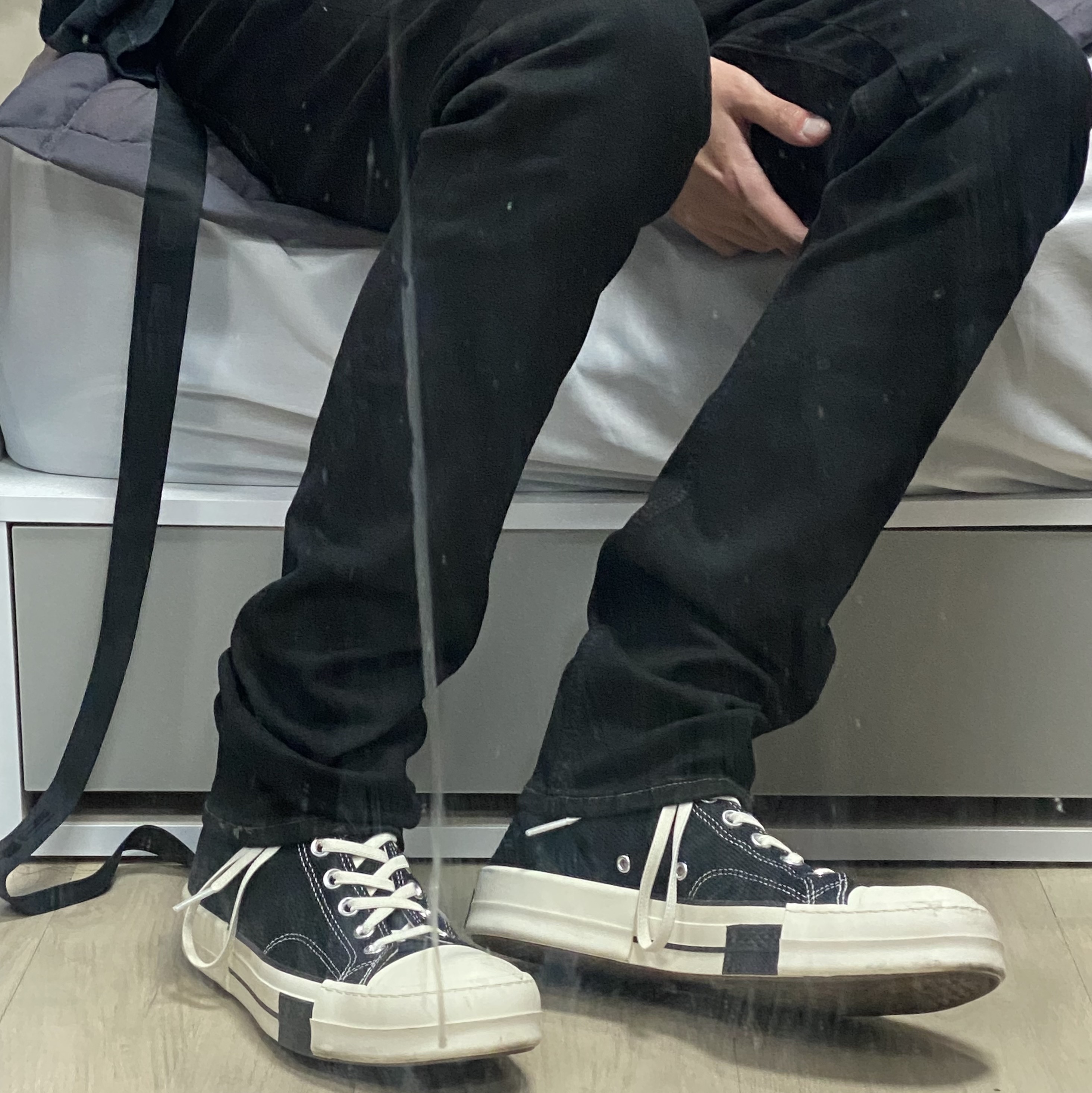 Converse x Drkshdw Drkstr Chuck 70 High Black 착용 스타일