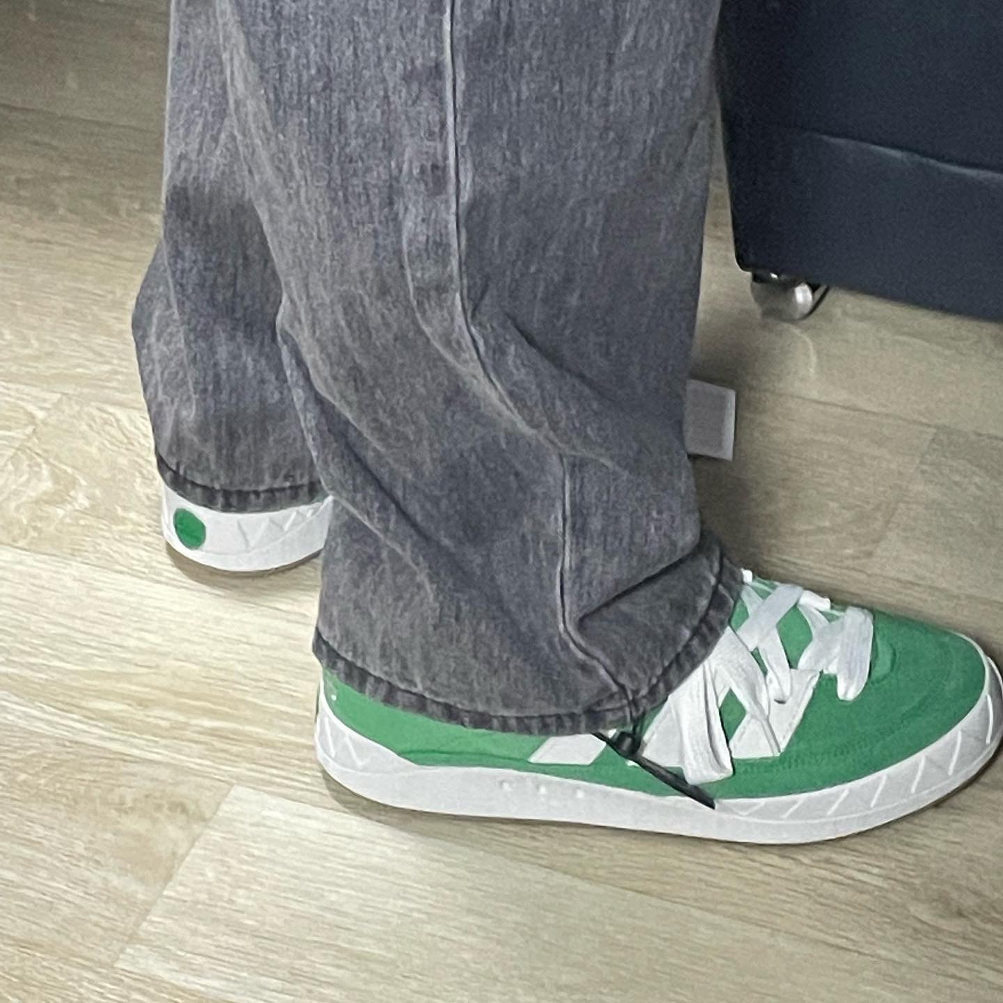 Adidas Adimatic Green 착용 스타일 - 2